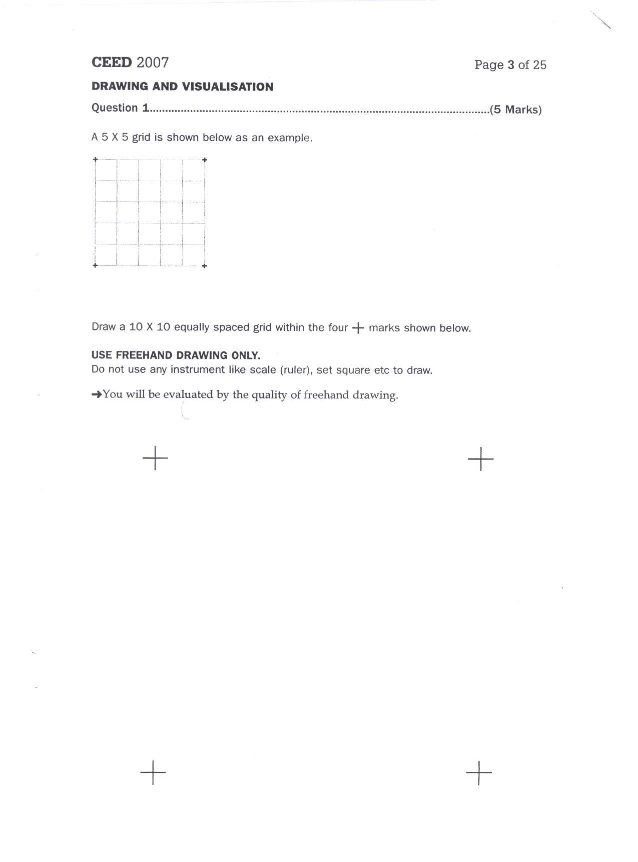 CEED 2007 Question Paper - Page 2