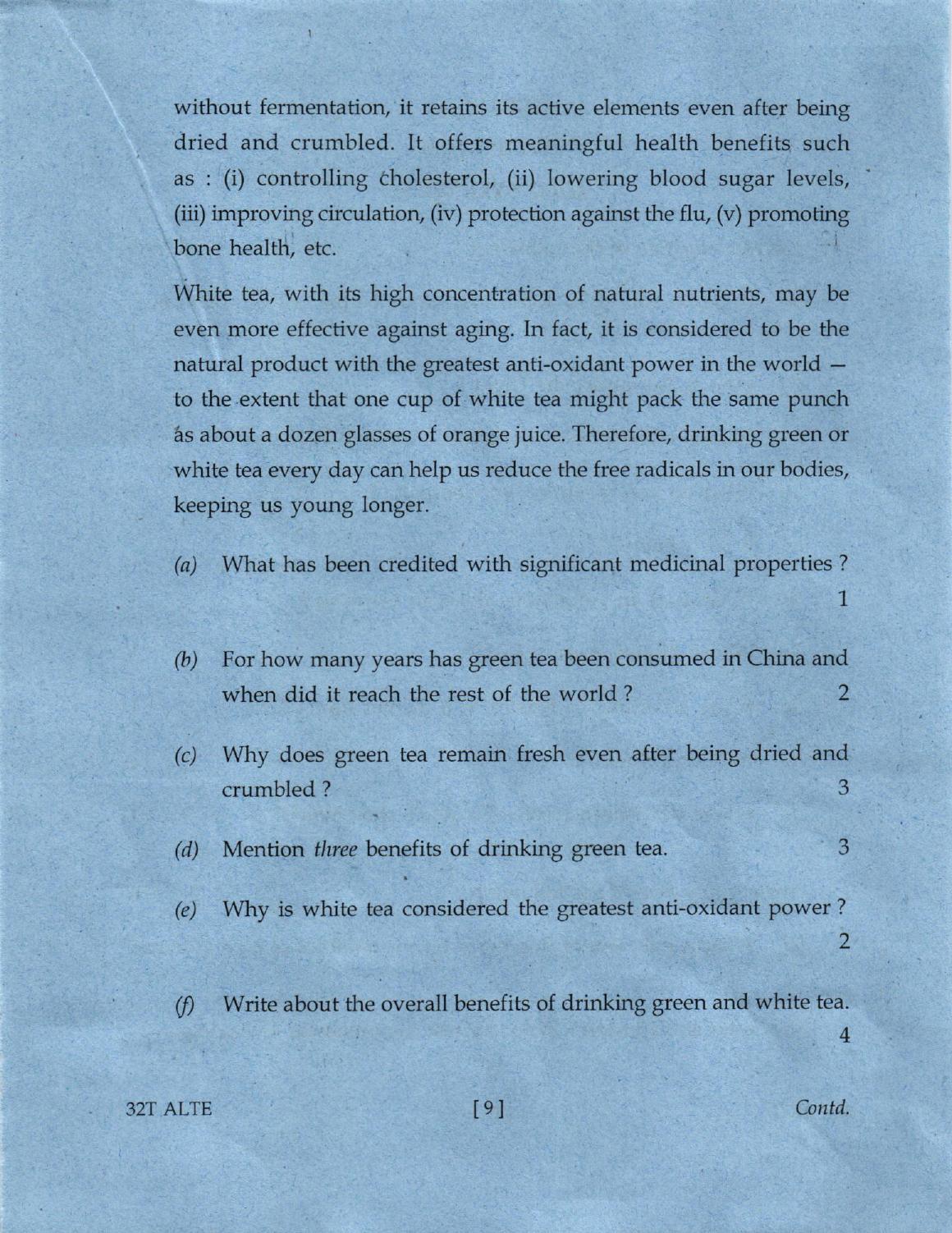 AHSEC Class 12 Alternative English Question Papers 2022 - Page 9
