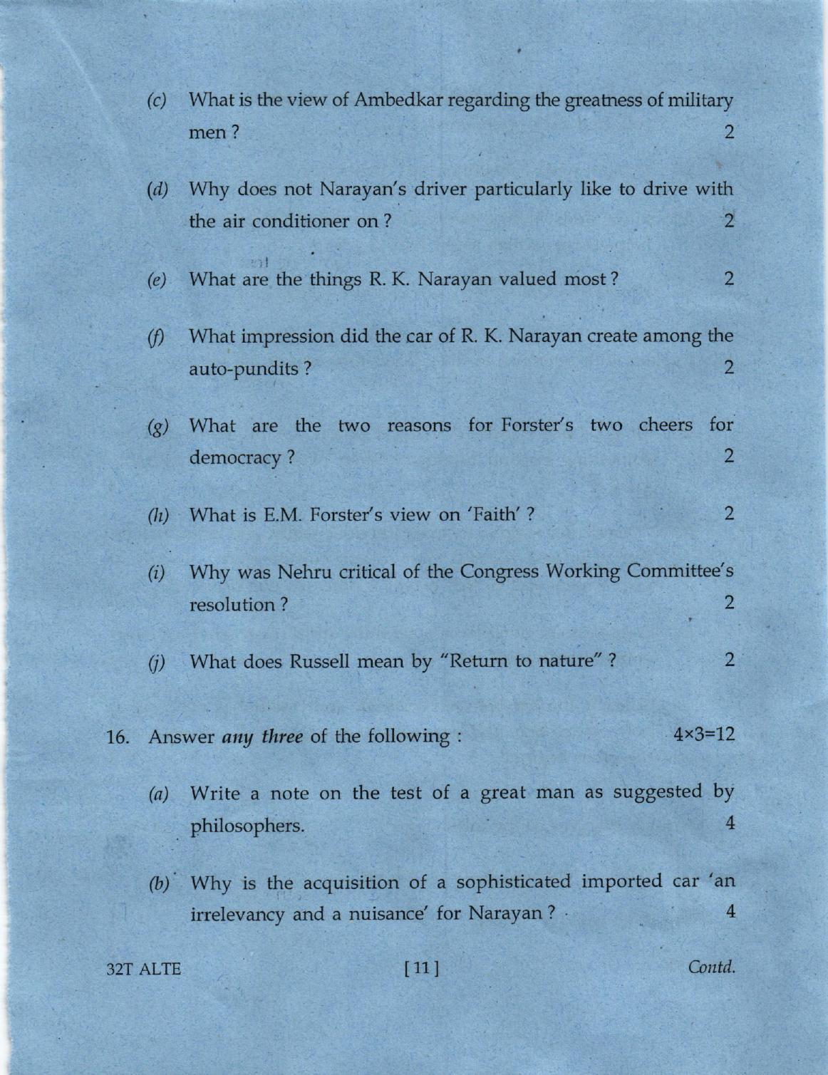 AHSEC Class 12 Alternative English Question Papers 2022 - Page 11