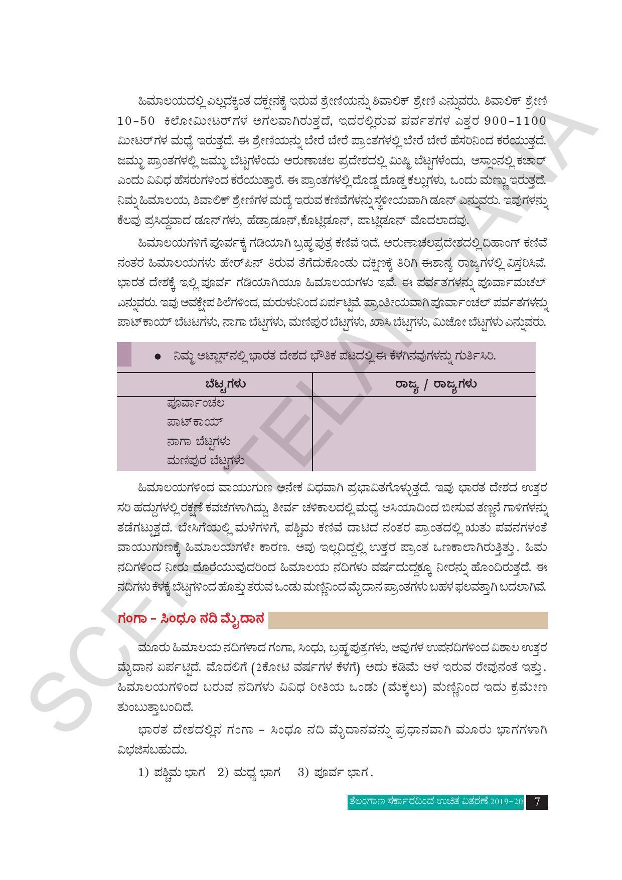 TS SCERT Class 10 Social Science (Kannada Medium) Text Book - Page 19