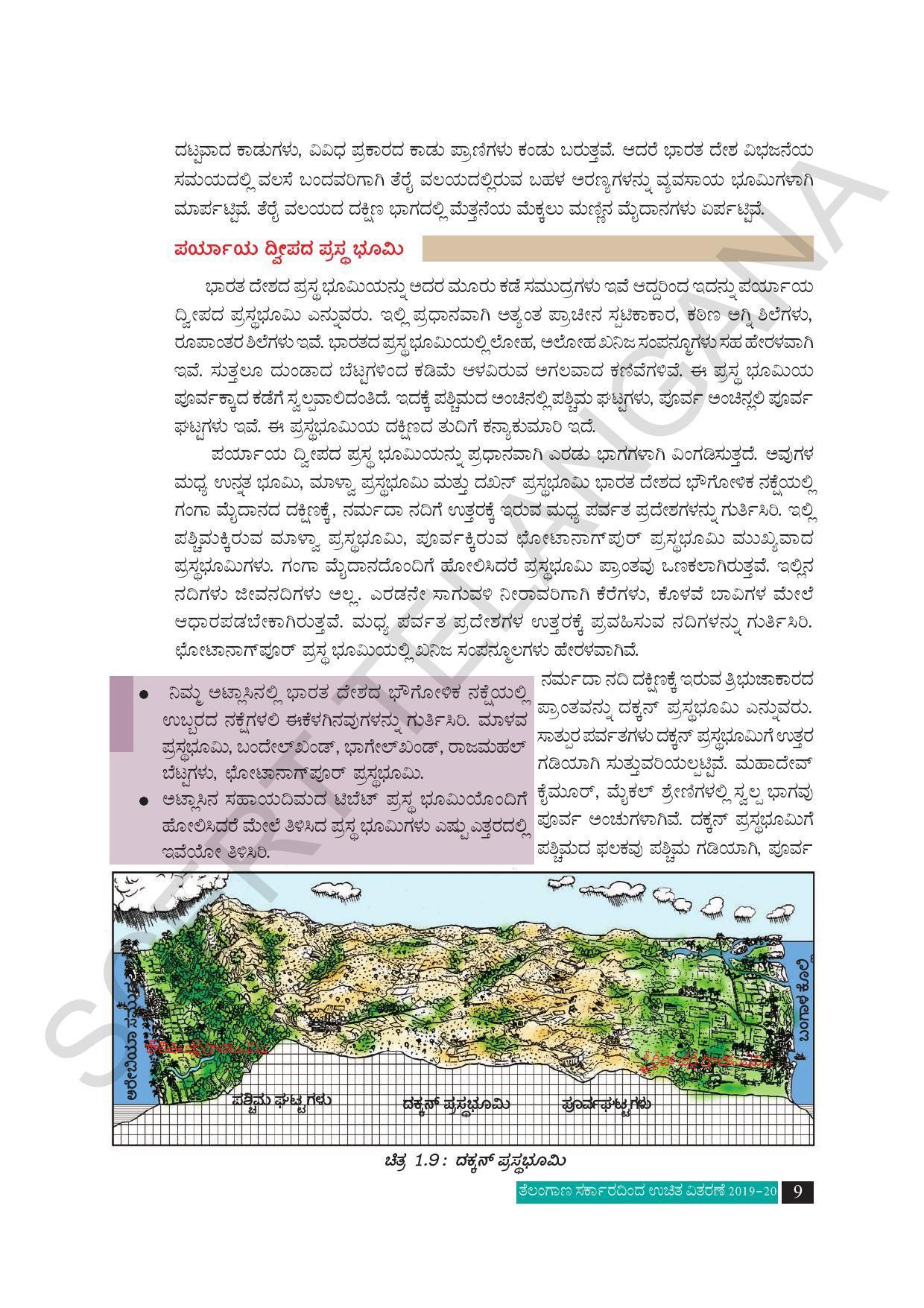 TS SCERT Class 10 Social Science (Kannada Medium) Text Book - Page 21