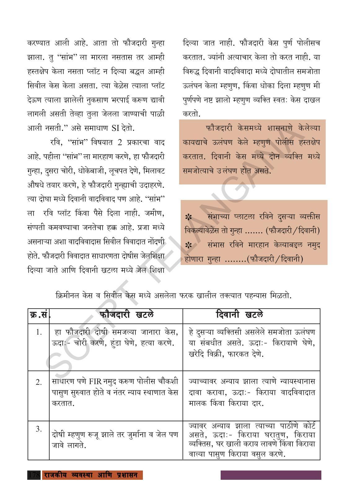 TS SCERT Class 8 Social Science (Marathi Medium) Text Book - Page 188