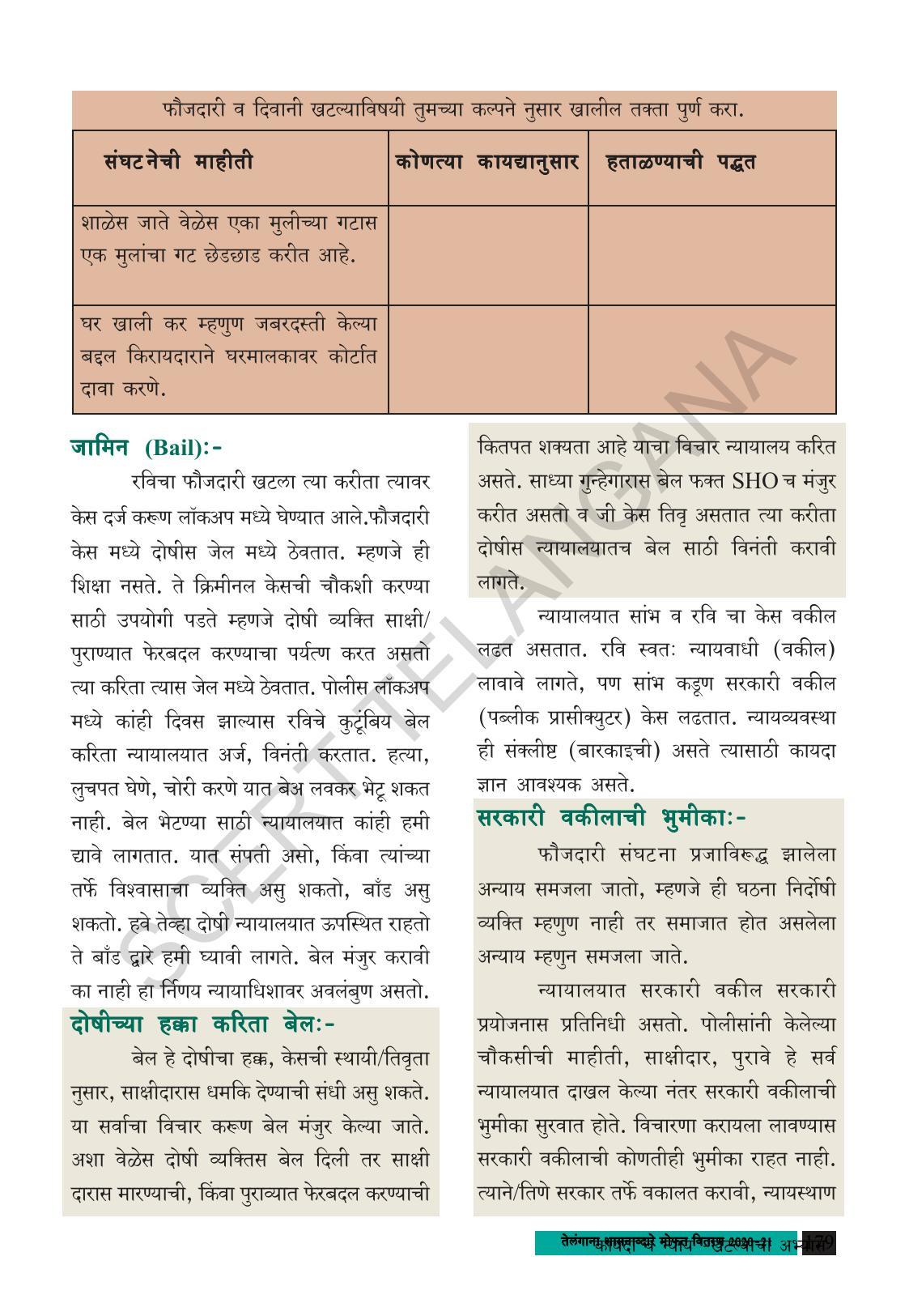 TS SCERT Class 8 Social Science (Marathi Medium) Text Book - Page 189