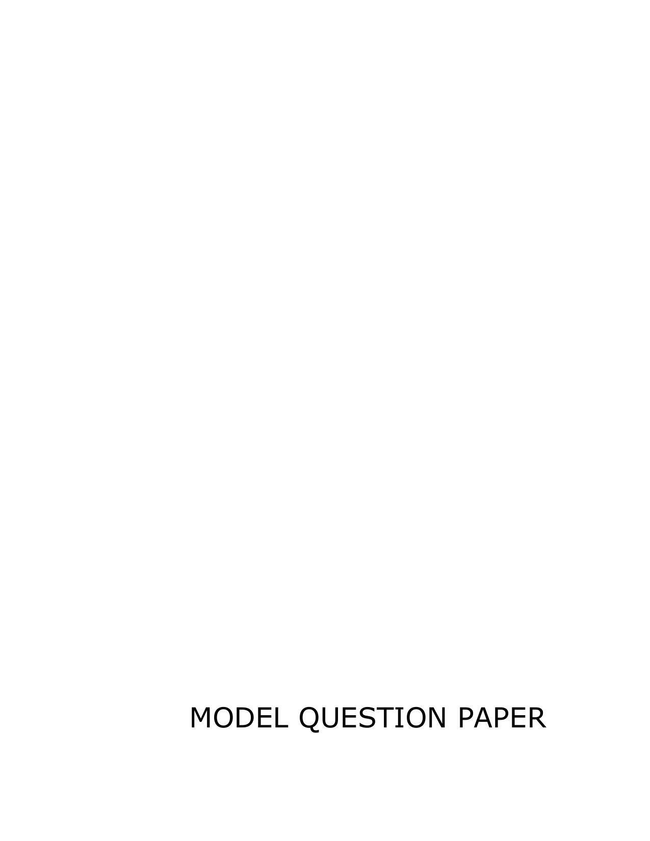 JKBOSE Class 12 Geology Model Question Paper 2023 - Page 1