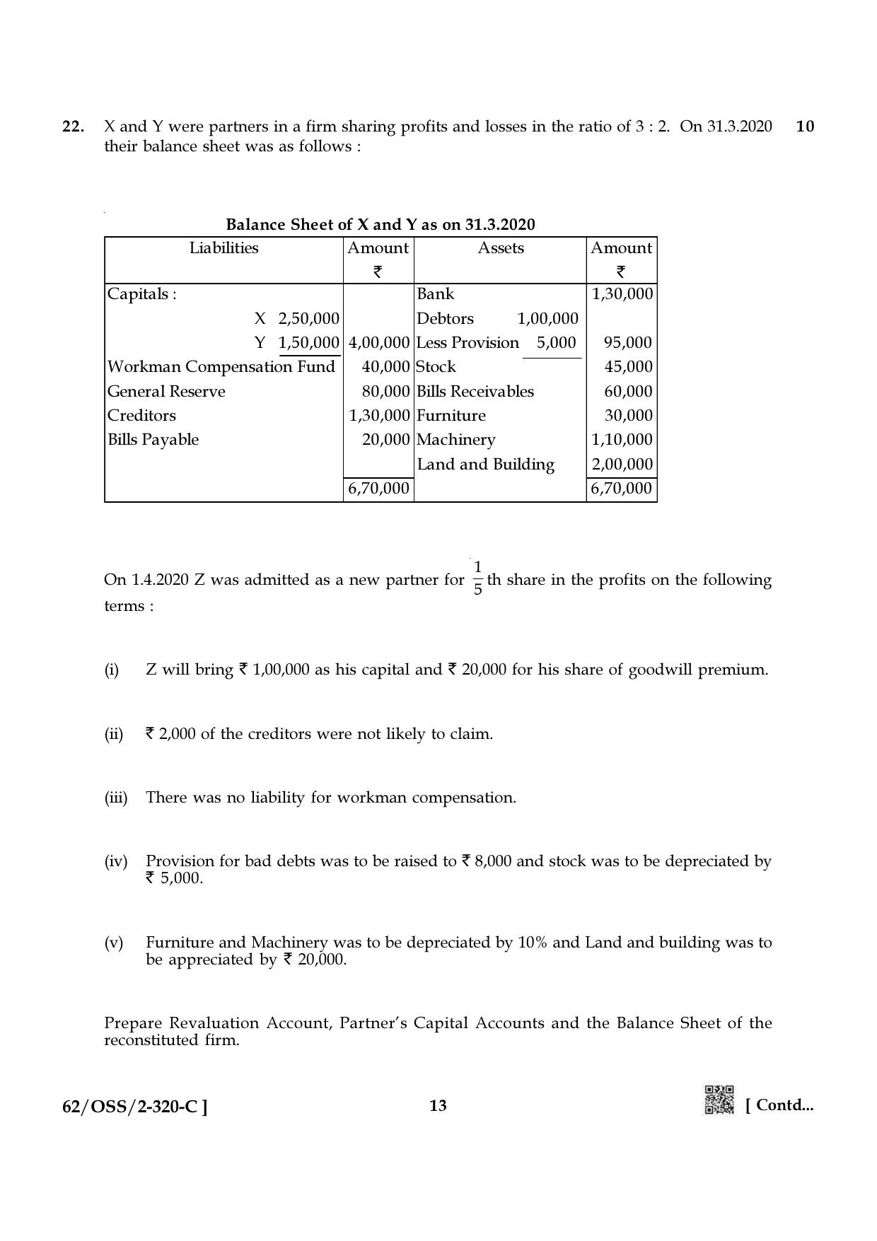 NIOS October 2021 Class 12 Accountancy Question Paper - Page 53