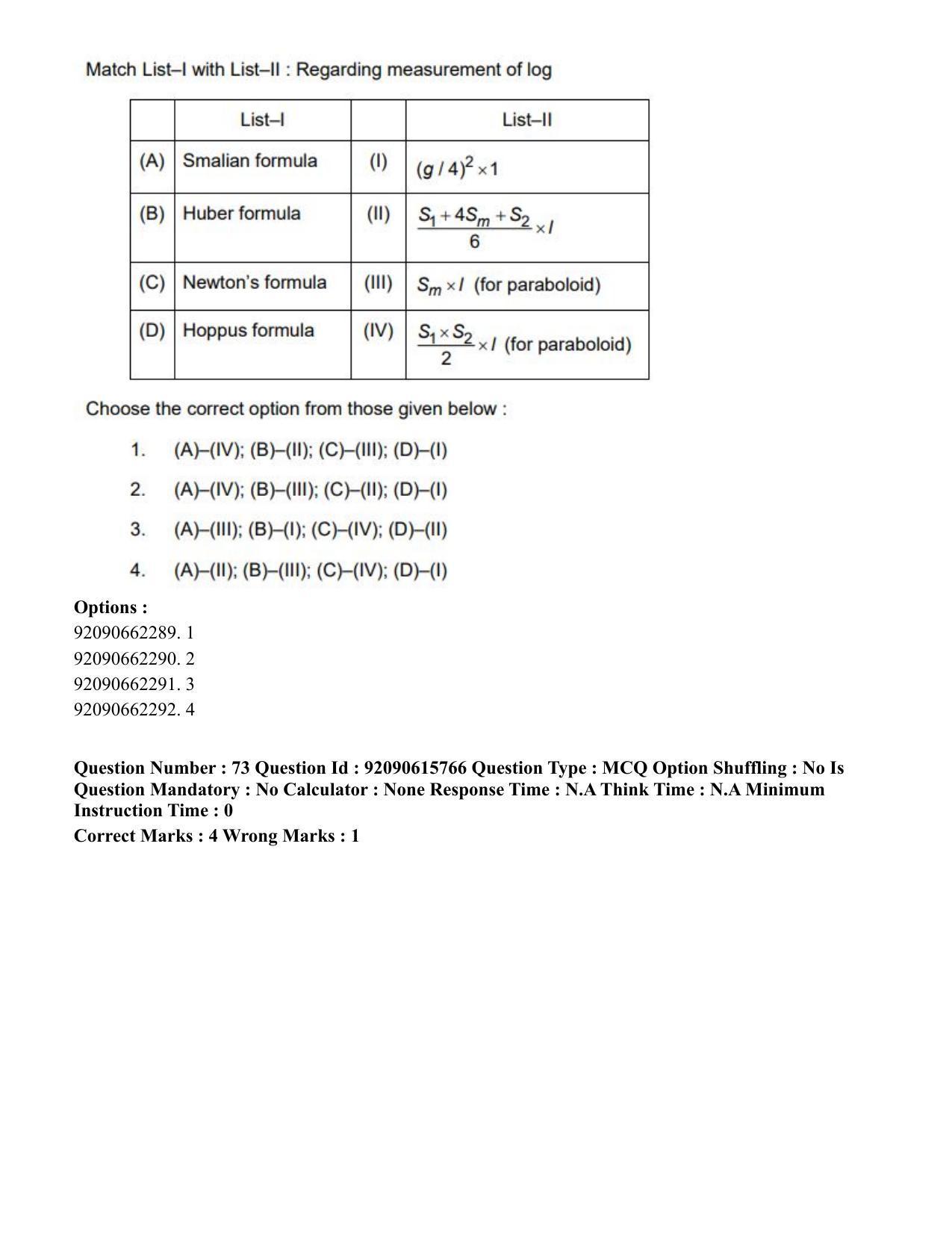 CUET PG 2023: SCQP02 – Agro-forestry(HINDI) - Shift 3 (12-06-2023) Question Paper - Page 77