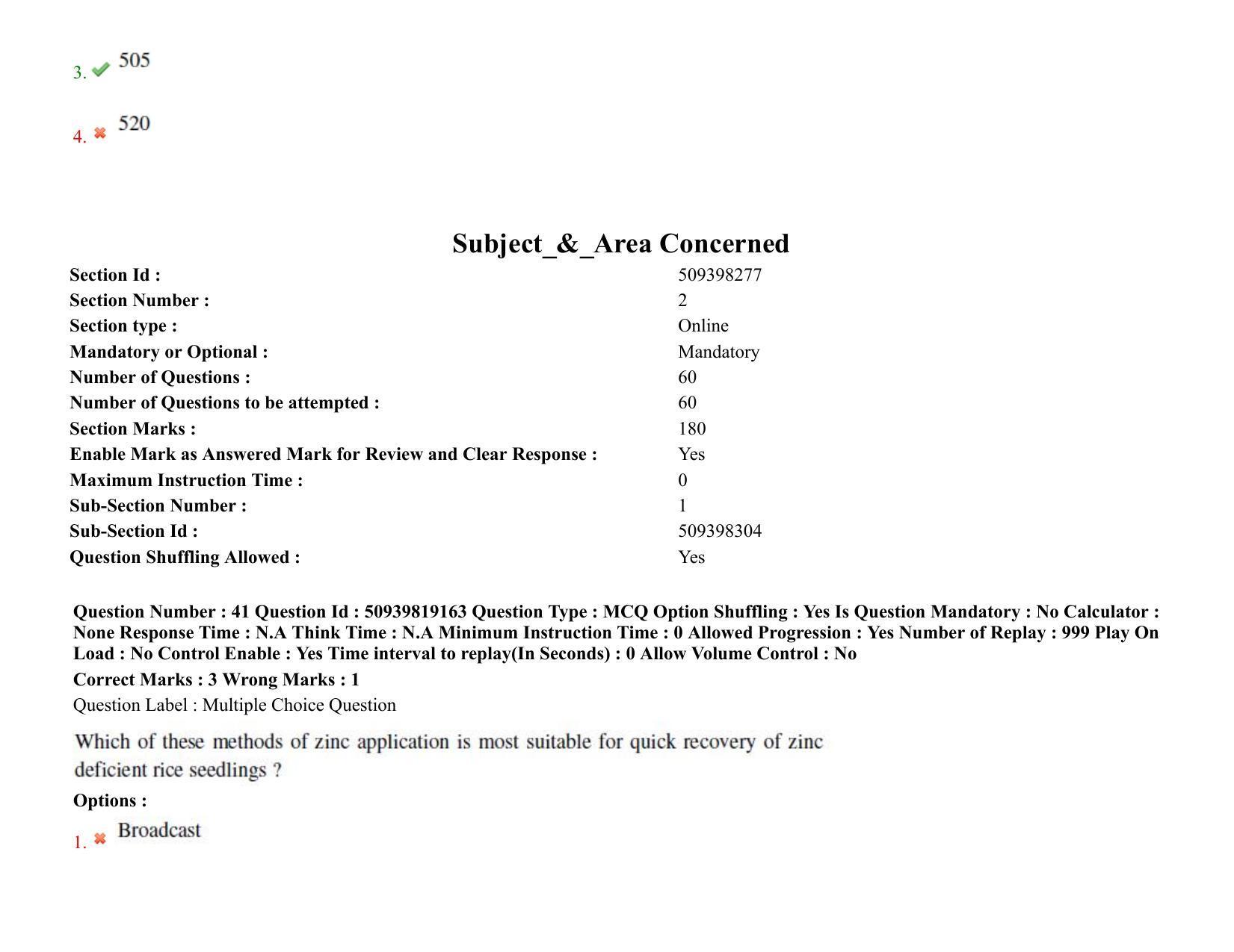 BHU RET Agronomy 2021 Question Paper - Page 35