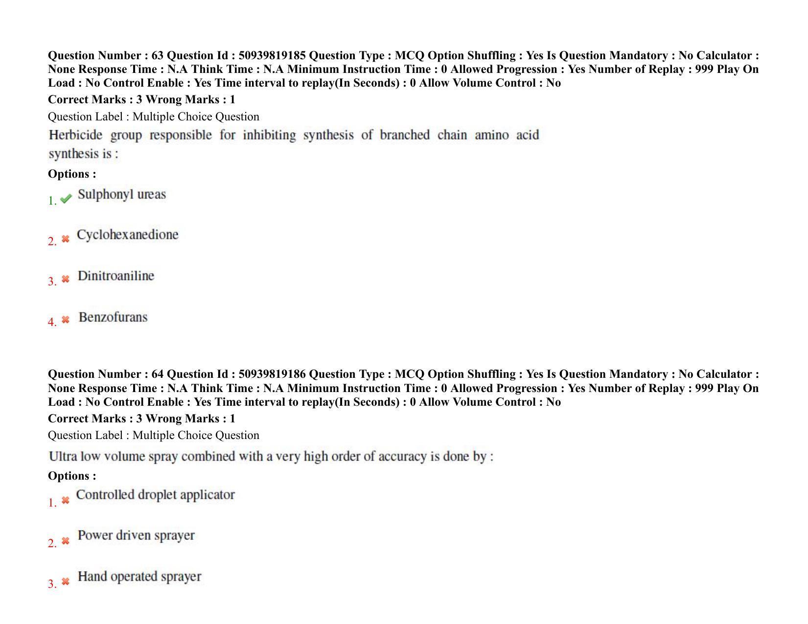 BHU RET Agronomy 2021 Question Paper - Page 48
