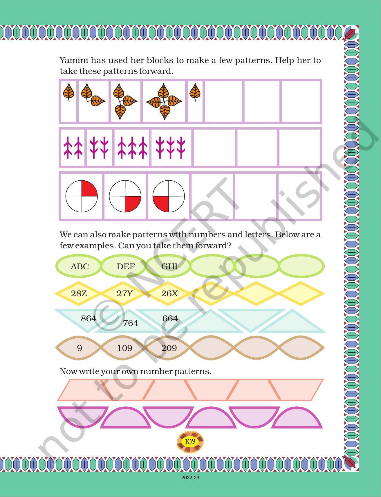 NCERT Book for Class 4 Maths Chapter 10 Play with Patterns - Page 3