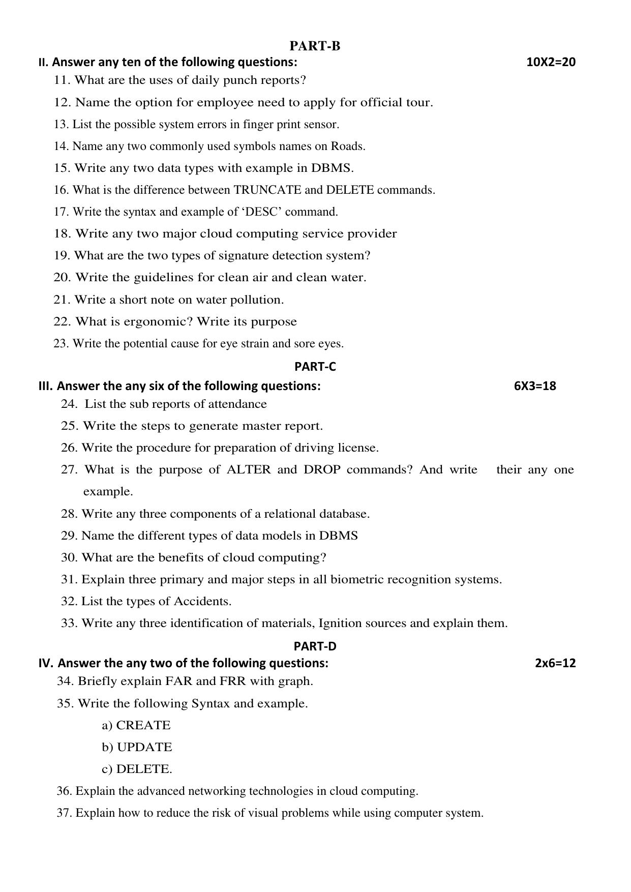 Karnataka II PUC IT Model Question Paper II 2025 - Page 5