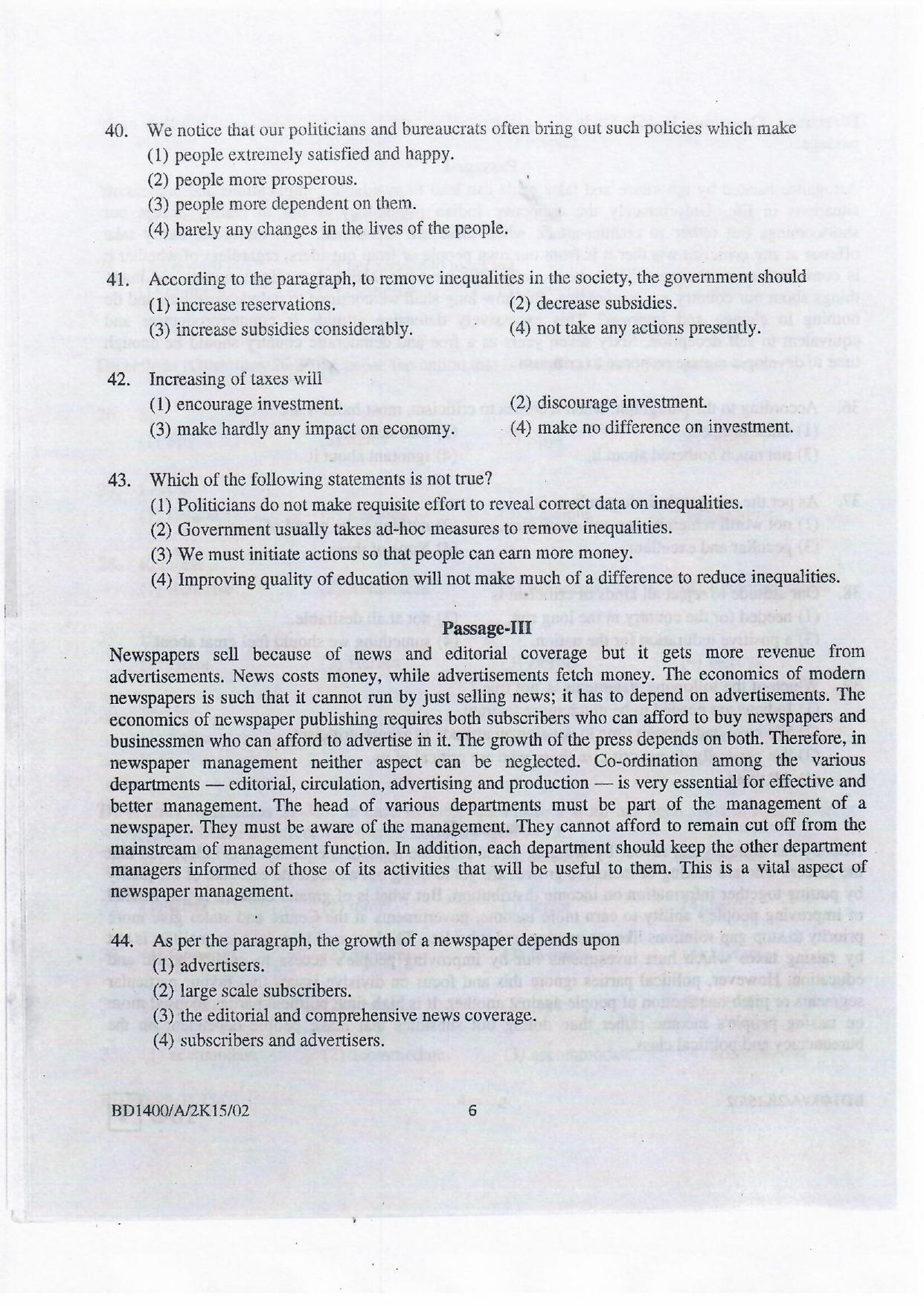 NIFT 2015 Combined Sample Paper - Page 11