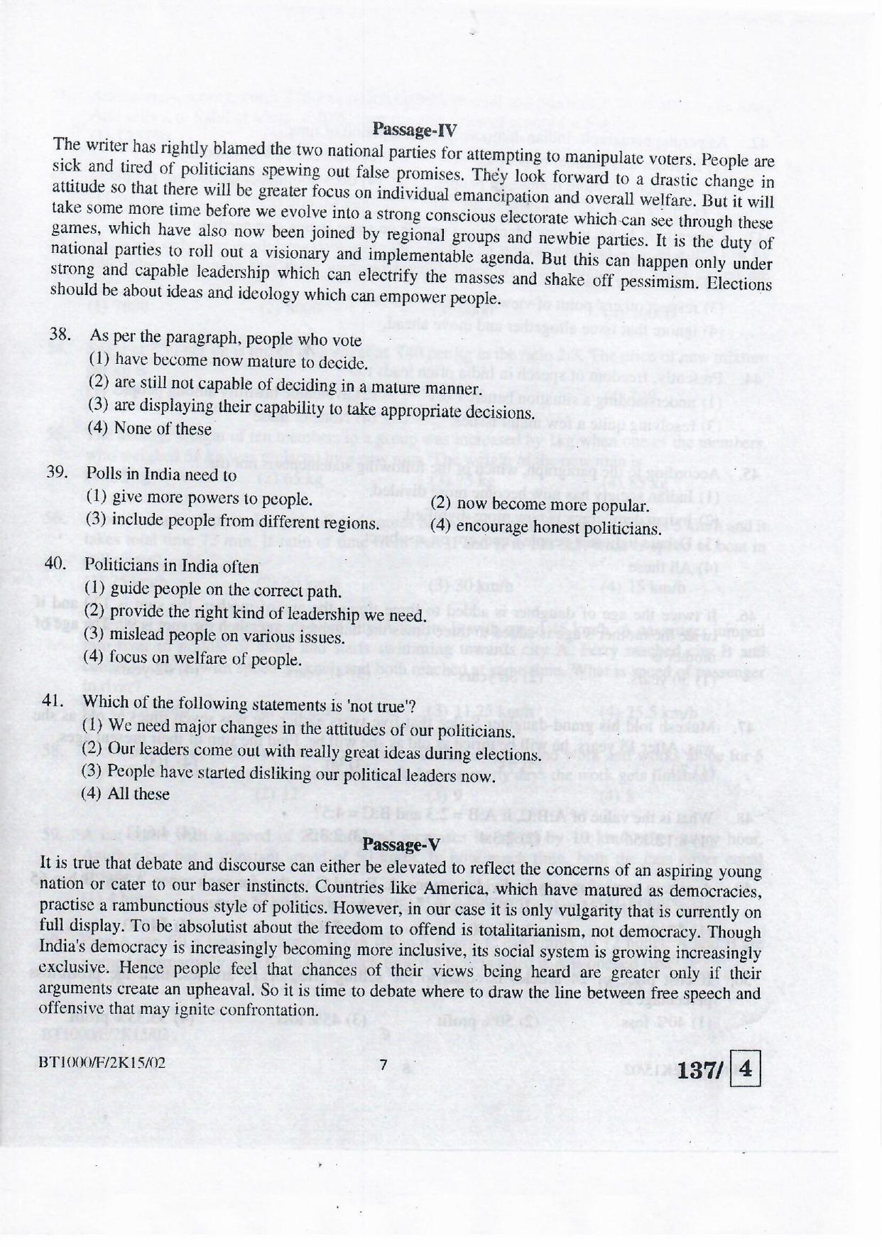 NIFT 2015 Combined Sample Paper - Page 29
