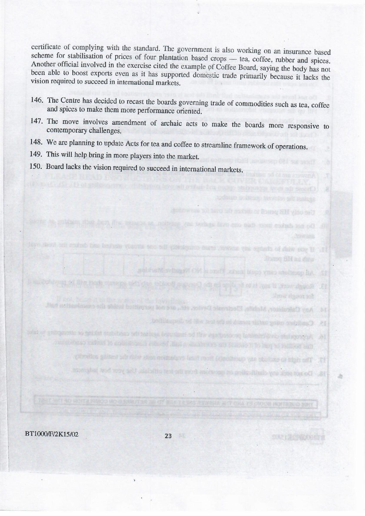 NIFT 2015 Combined Sample Paper - Page 45