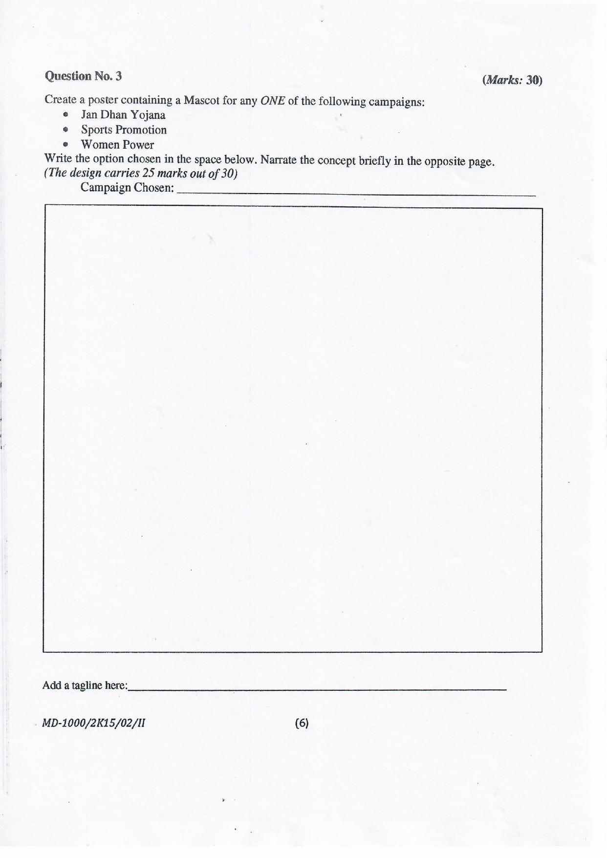 NIFT 2015 Combined Sample Paper - Page 50