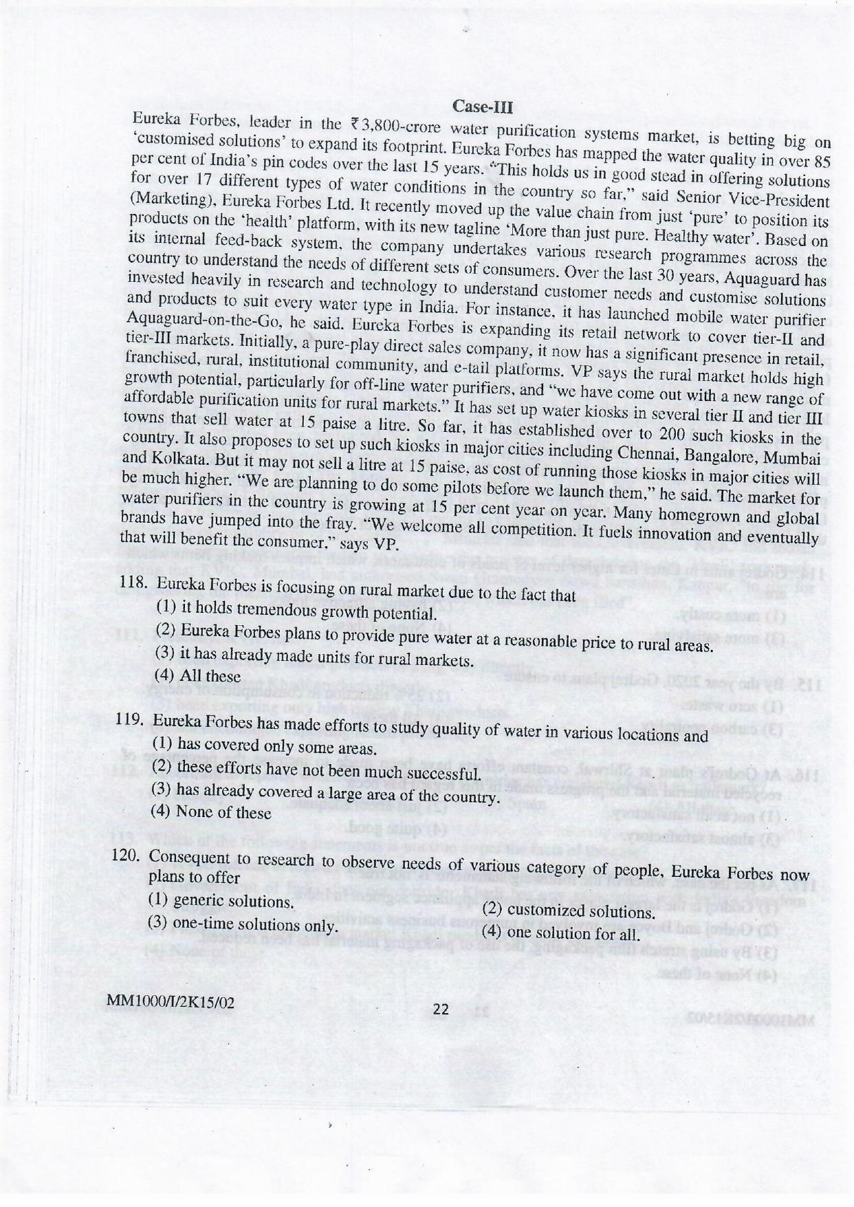NIFT 2015 Combined Sample Paper - Page 95
