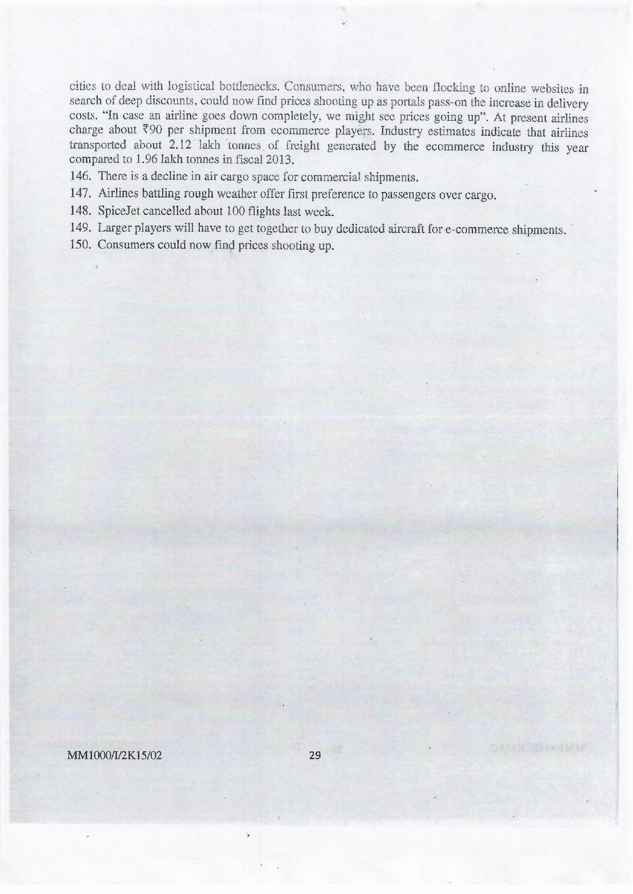 NIFT 2015 Combined Sample Paper - Page 102