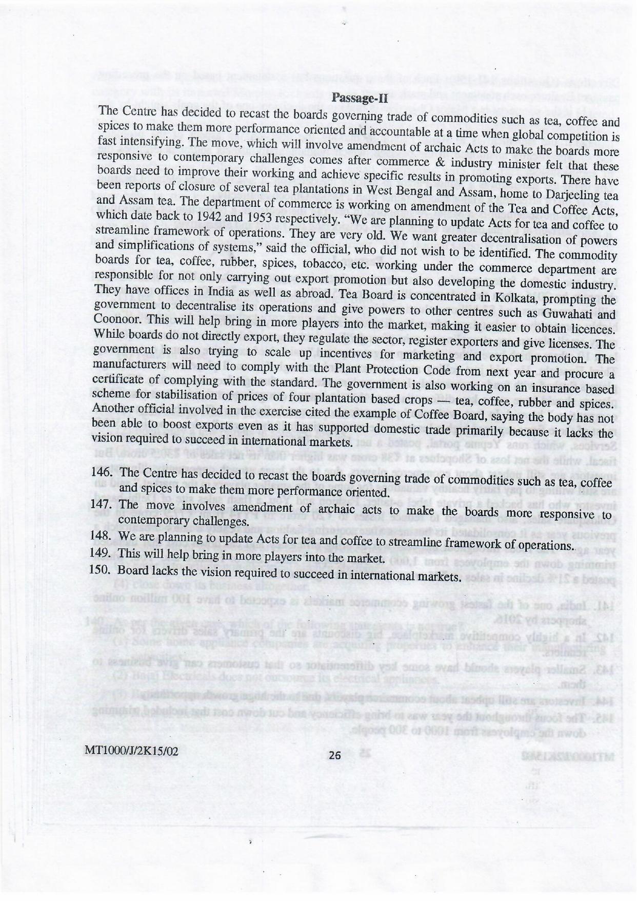 NIFT 2015 Combined Sample Paper - Page 127