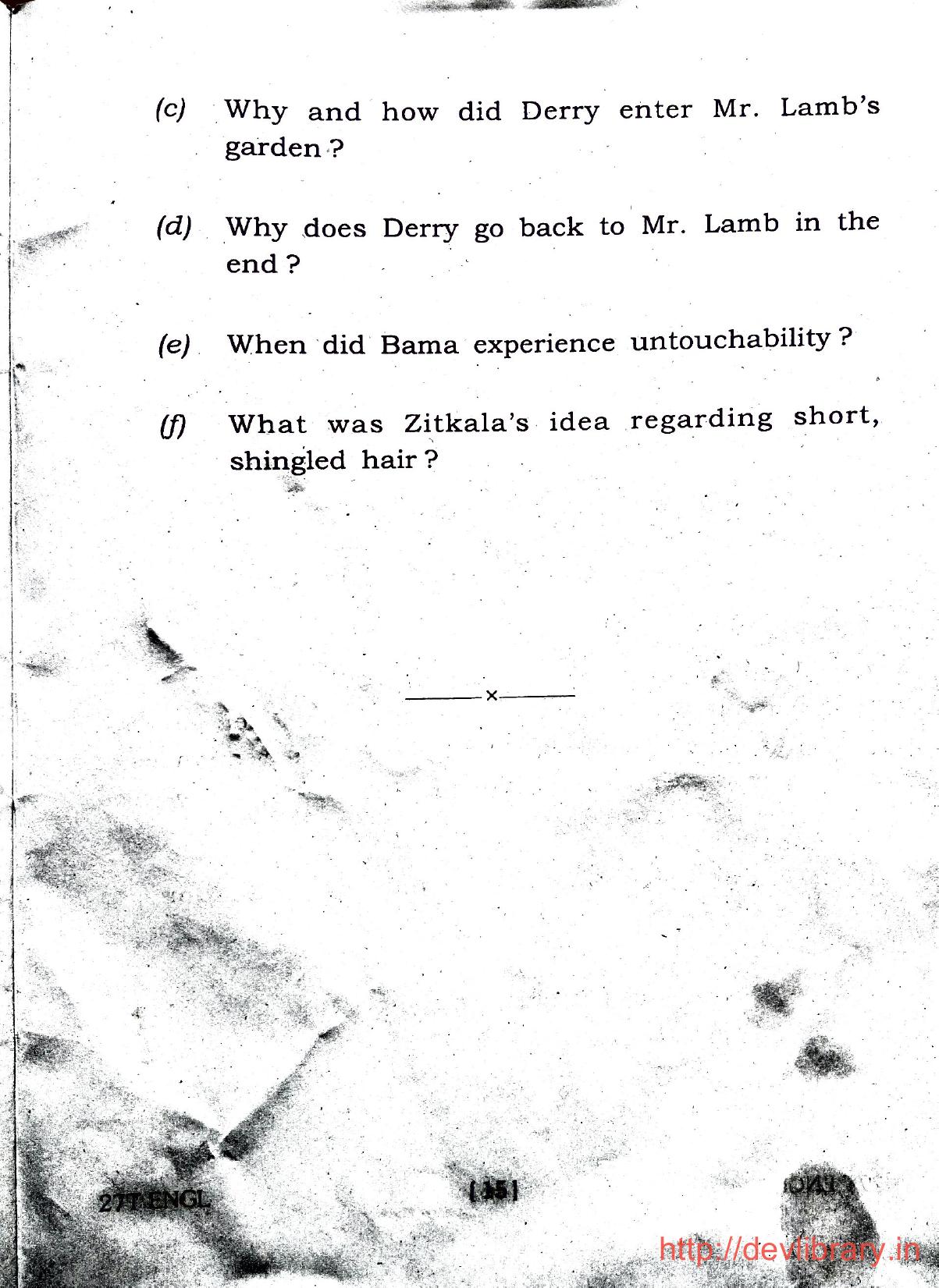 Assam HS 2nd Year English 2017 Question Paper - Page 15