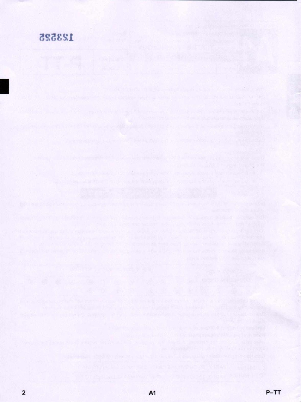 Karnataka PGCET 2020 Textile Technology Question Paper - Page 2