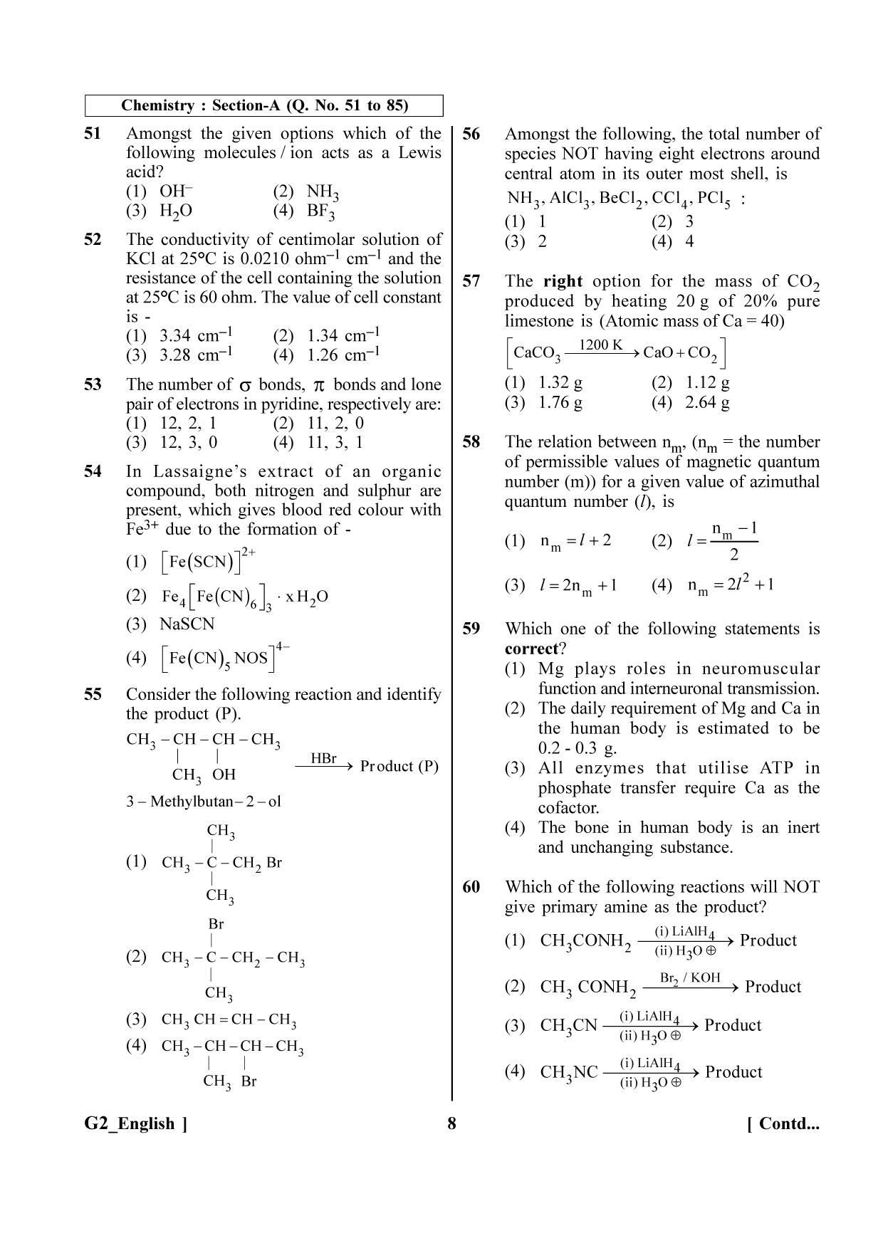 NEET 2023 G2 Question Paper - Page 8