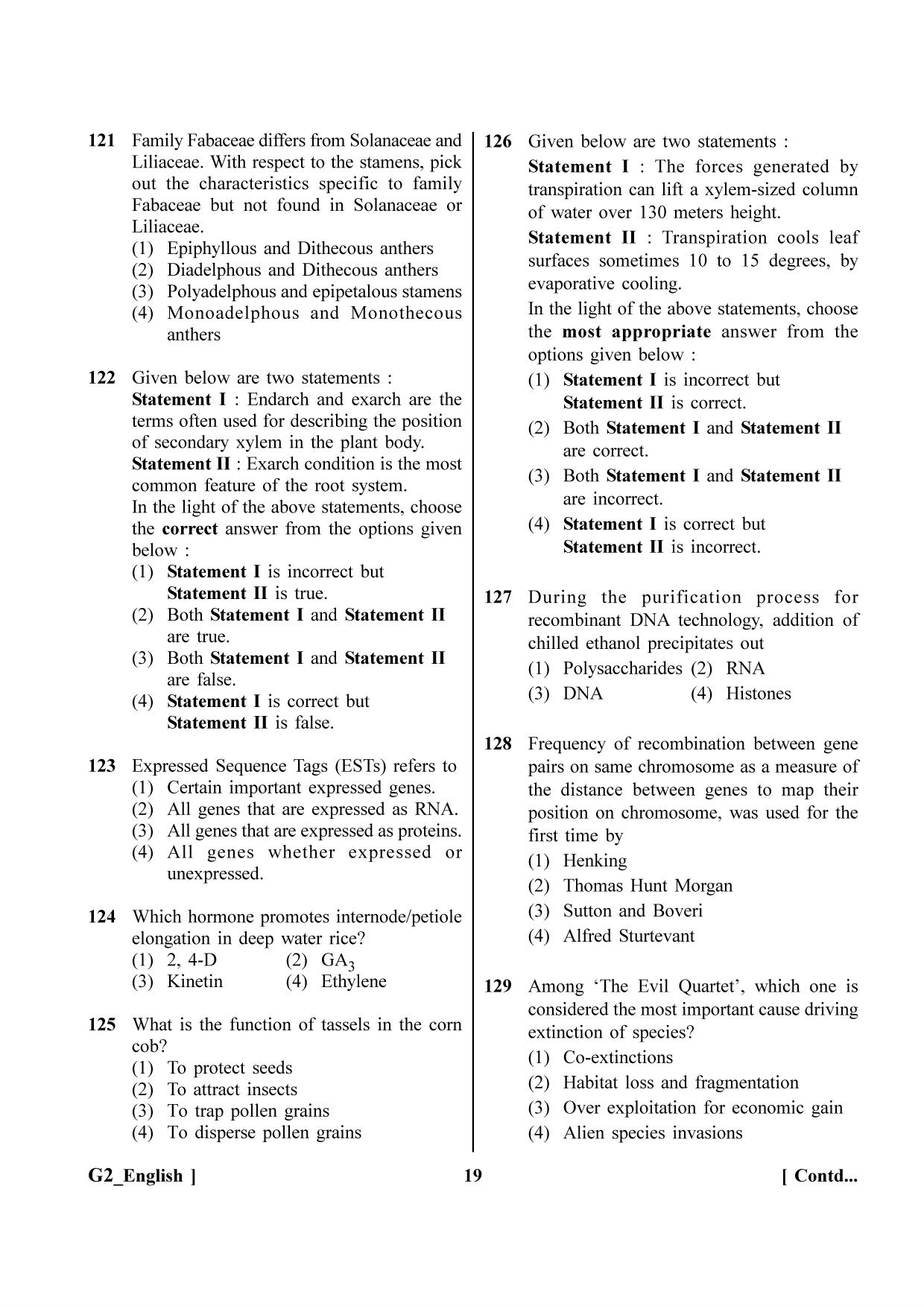 NEET 2023 G2 Question Paper - Page 19