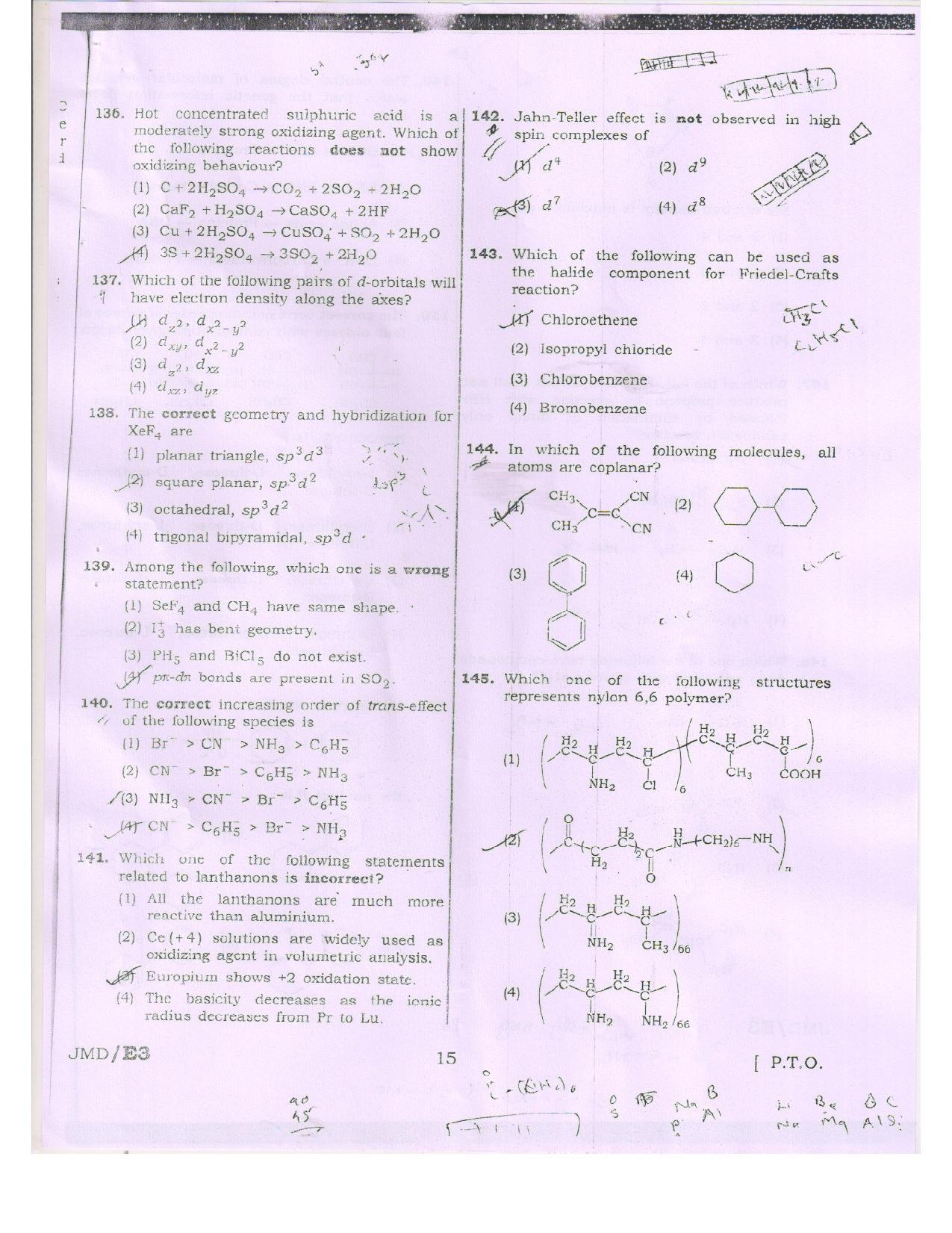 NEET Code RR 2016 Question Paper - Page 15