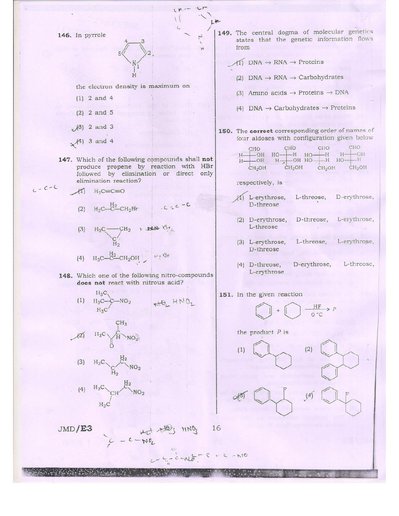 NEET Code RR 2016 Question Paper - Page 16