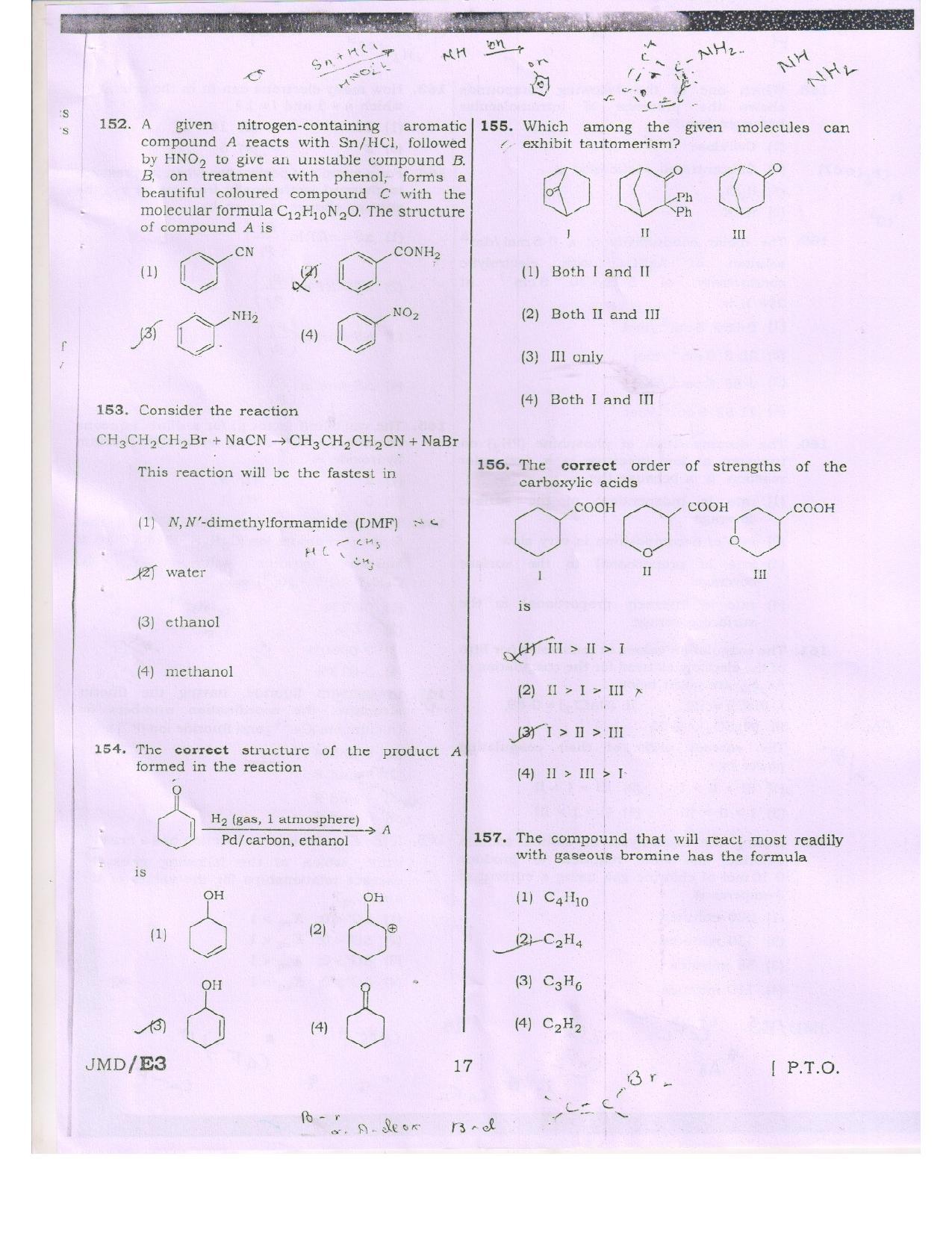 NEET Code RR 2016 Question Paper - Page 17