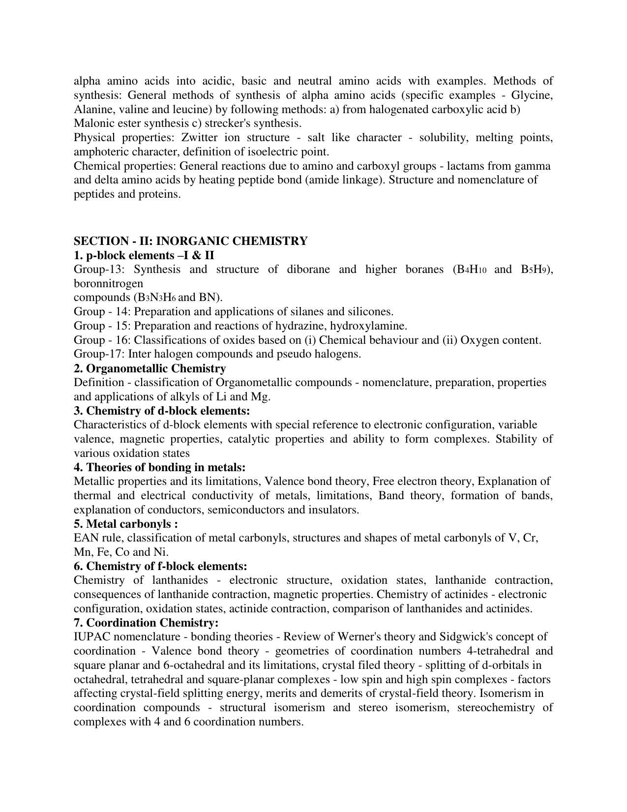 AP PGCET POLYMER SCIENCE Syllabus - Page 4