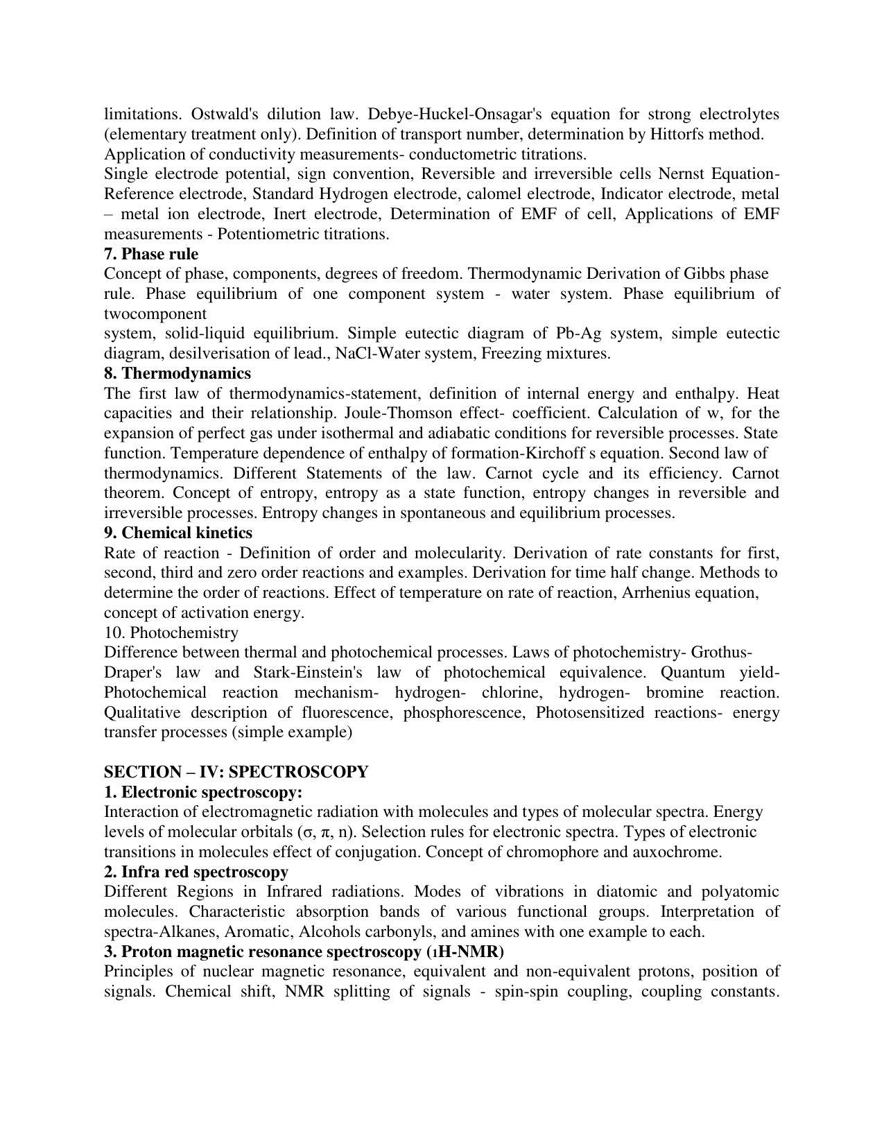 AP PGCET POLYMER SCIENCE Syllabus - Page 6