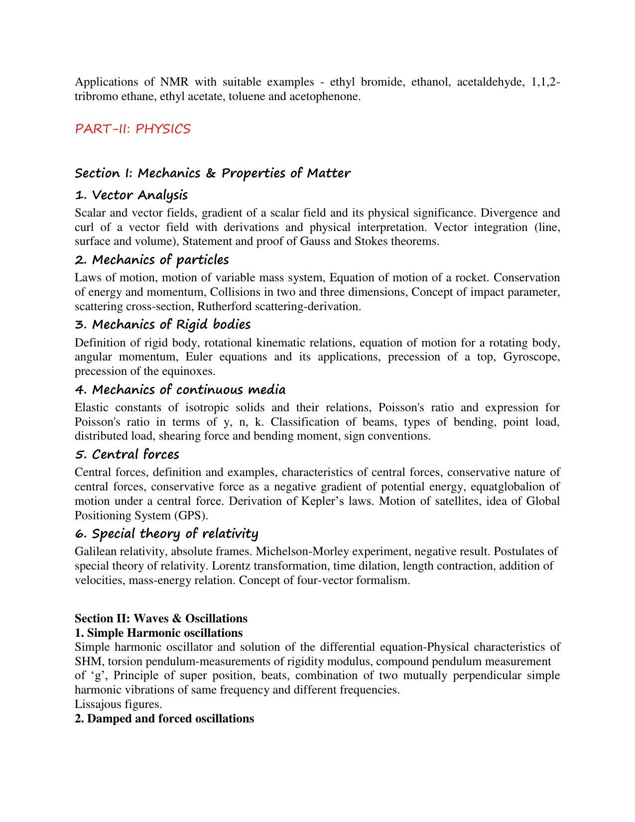 AP PGCET POLYMER SCIENCE Syllabus - Page 7