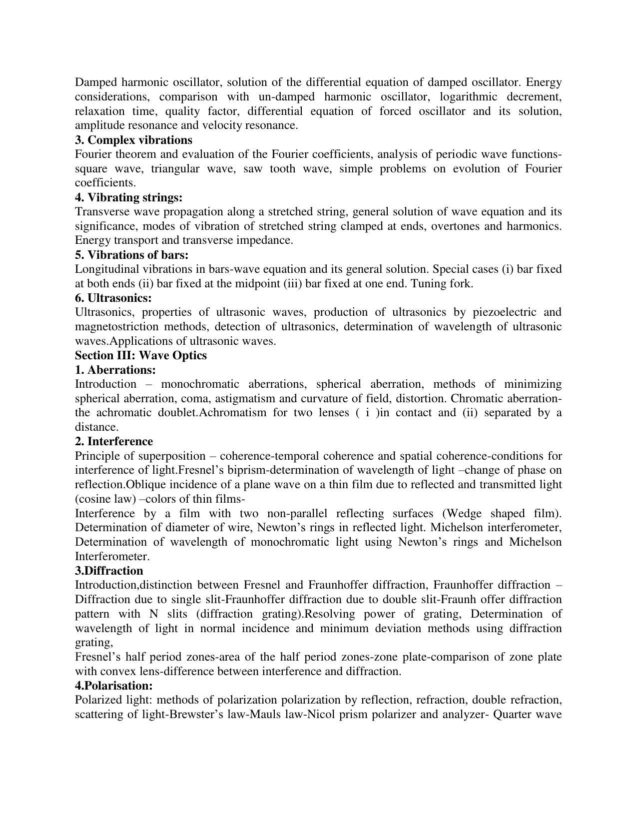 AP PGCET POLYMER SCIENCE Syllabus - Page 8