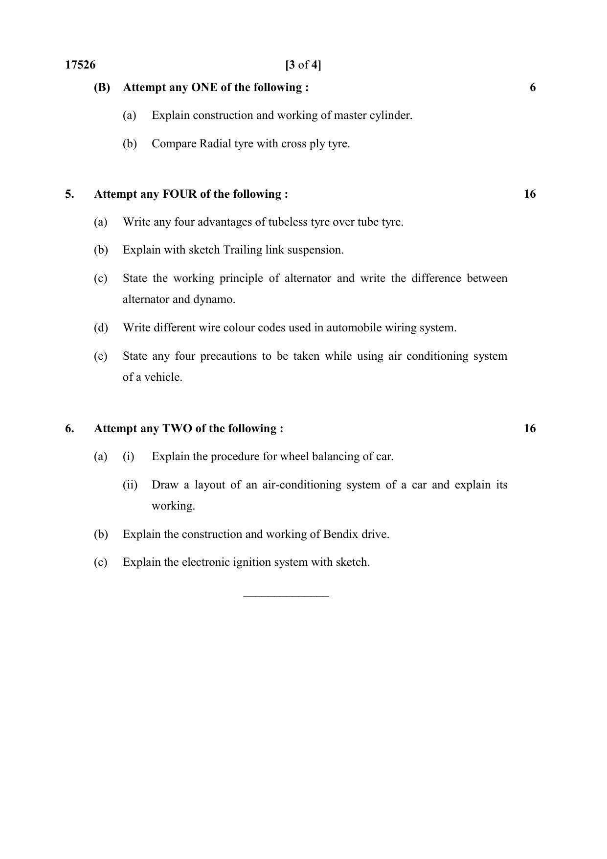 MSBTE Summer Question Paper 2019 - Automobile Engineering - Page 3