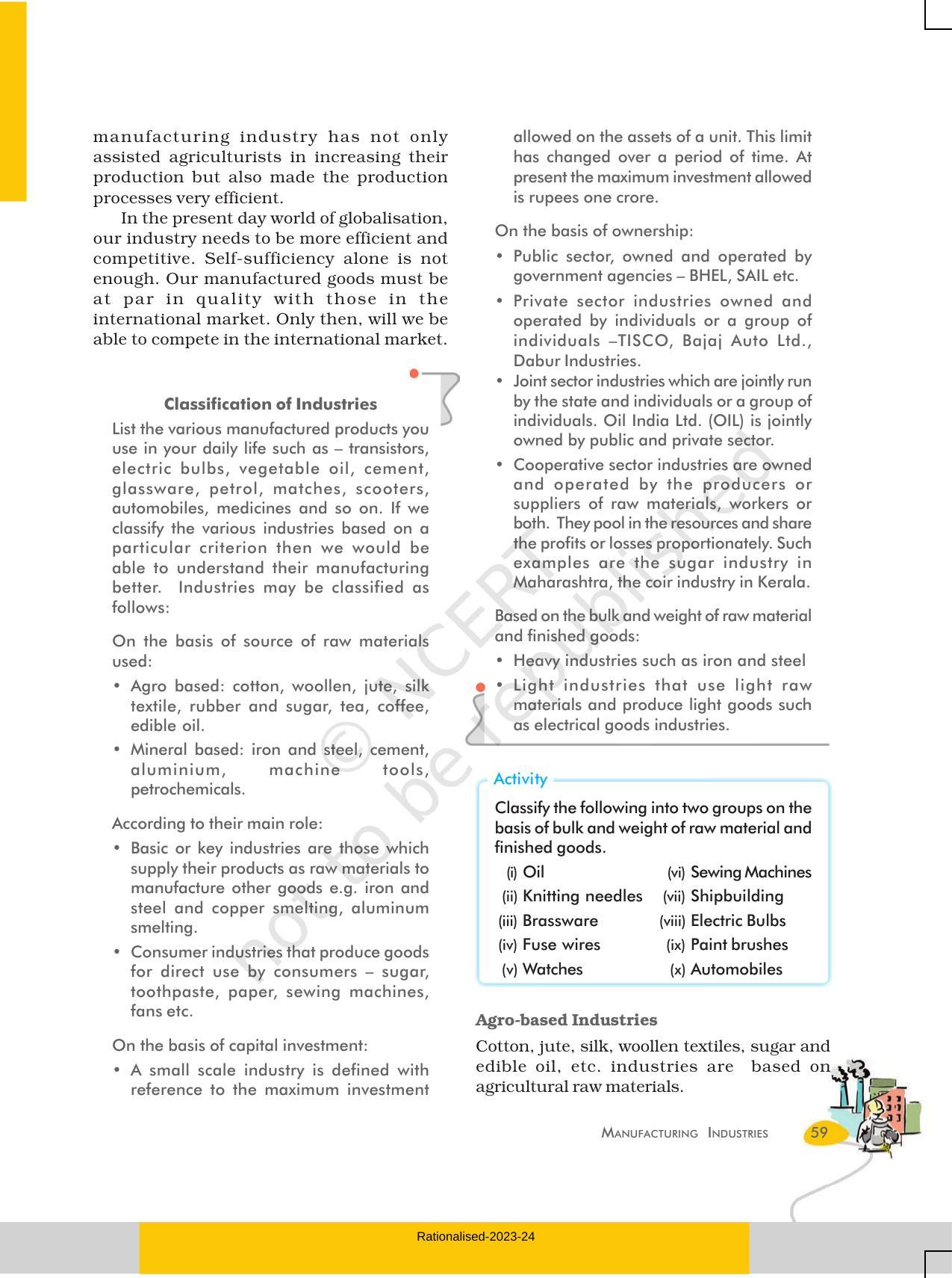 NCERT Book for Class 10 Geography Chapter 6 Manufacturing Industries - Page 2