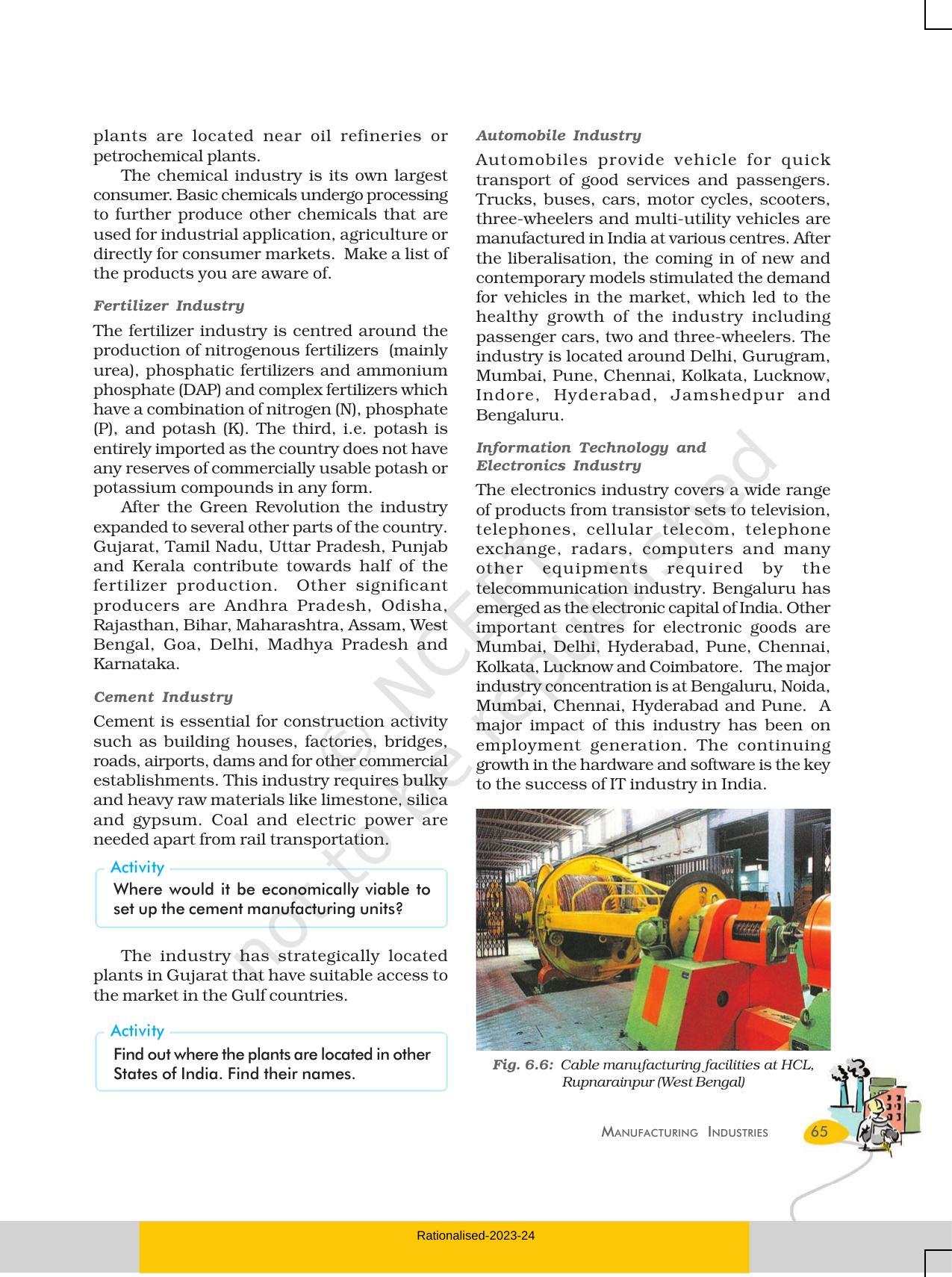 NCERT Book for Class 10 Geography Chapter 6 Manufacturing Industries - Page 8