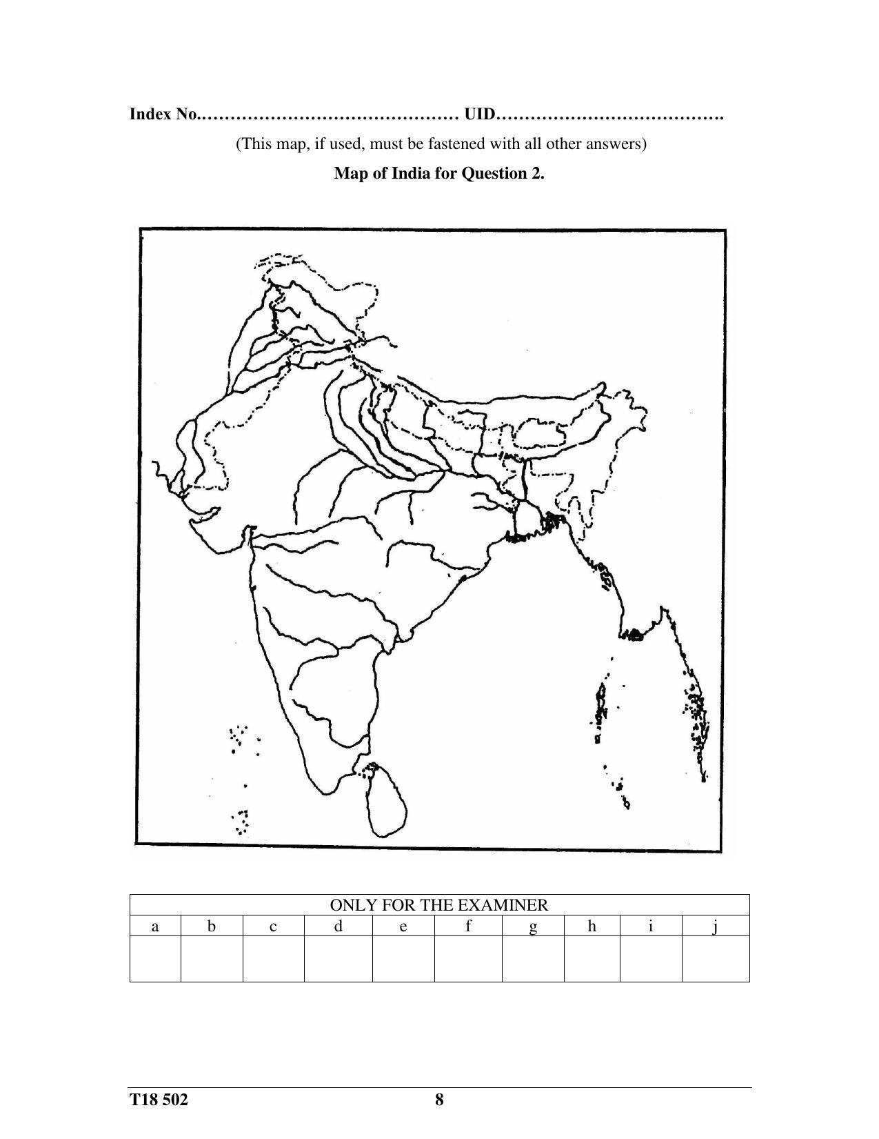 ISC Class 12 2018 H.C.G. - Paper – II Question Paper - Page 8