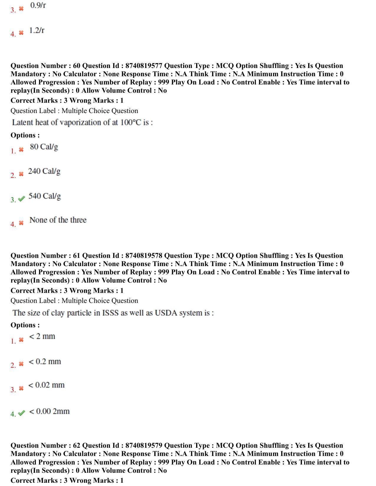 BHU RET Water Management (Agronomy) 2021 Question Paper - Page 32