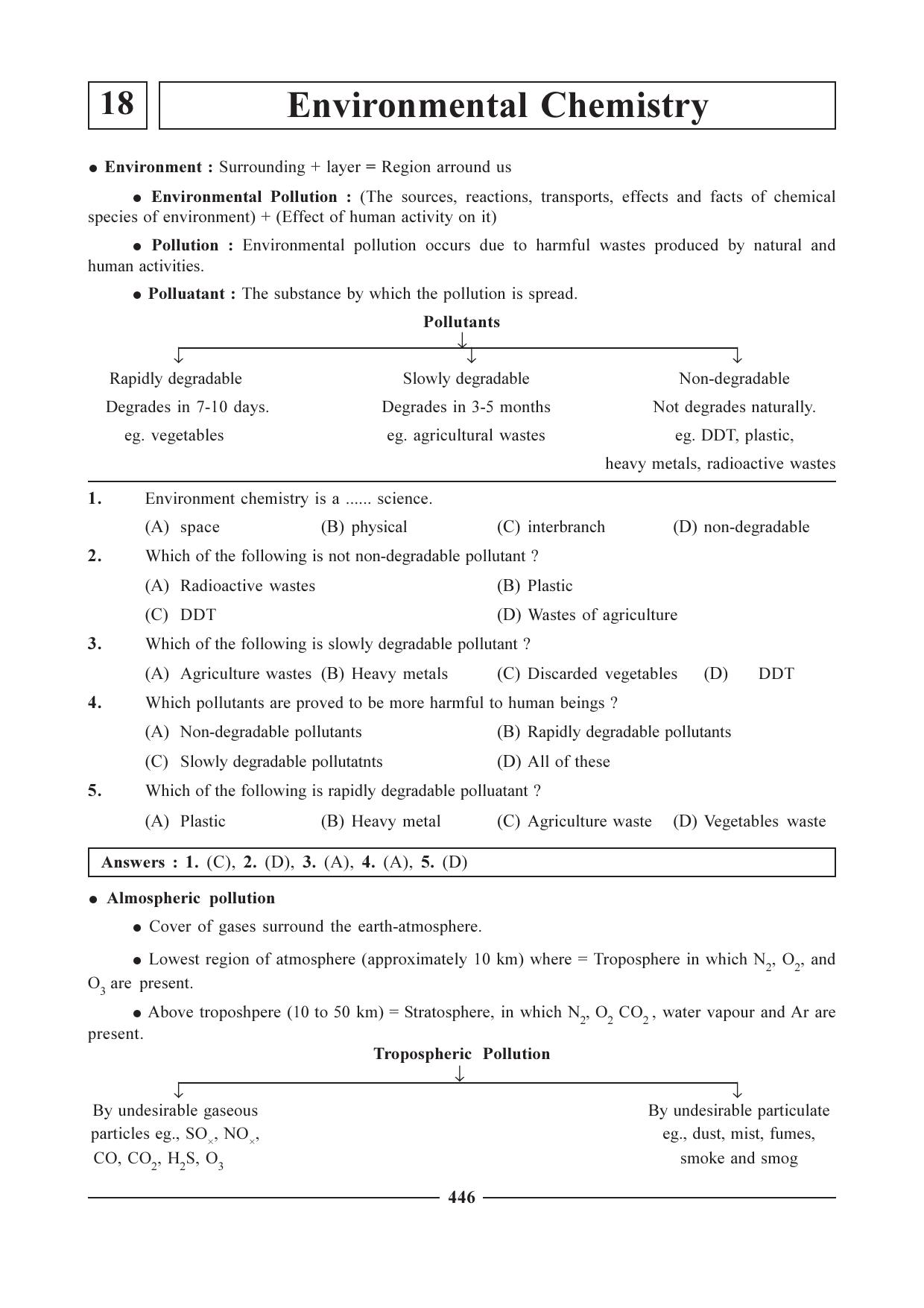 GSEB HSC Chemistry Question Paper (English Medium)- Chapter 18 - Page 1