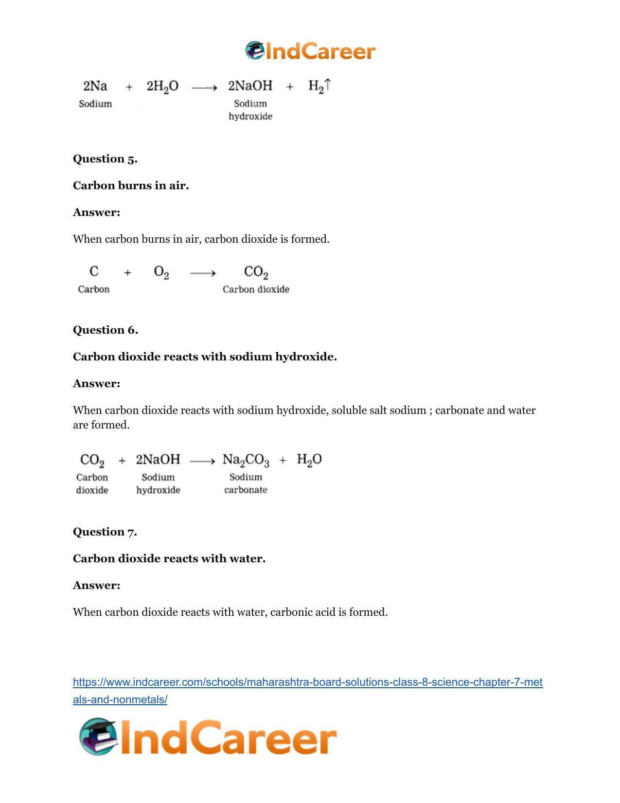 Maharashtra Board Solutions Class 8-Science: Chapter 7- Metals and Nonmetals - Page 30