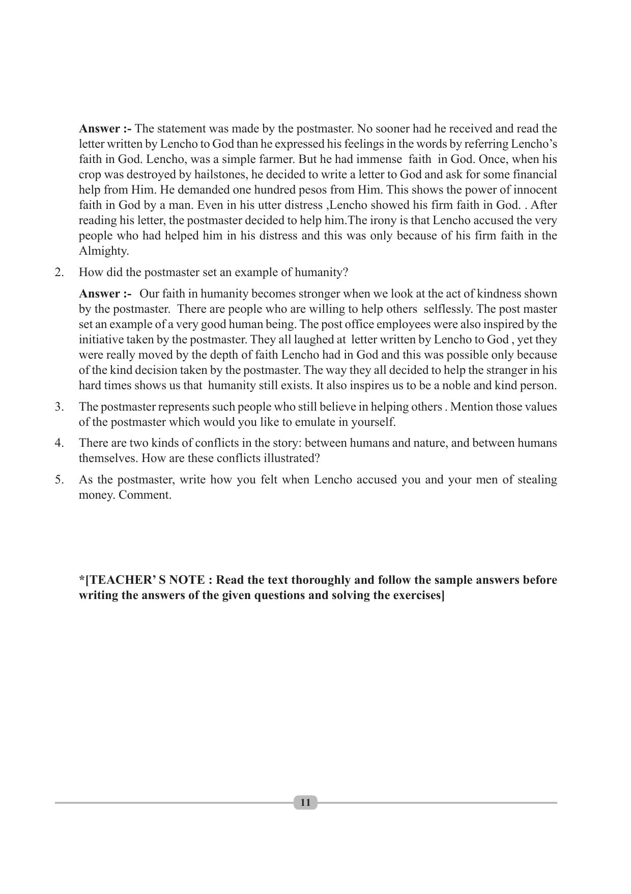 Tripura Board Class 10 English Workbooks - Page 11