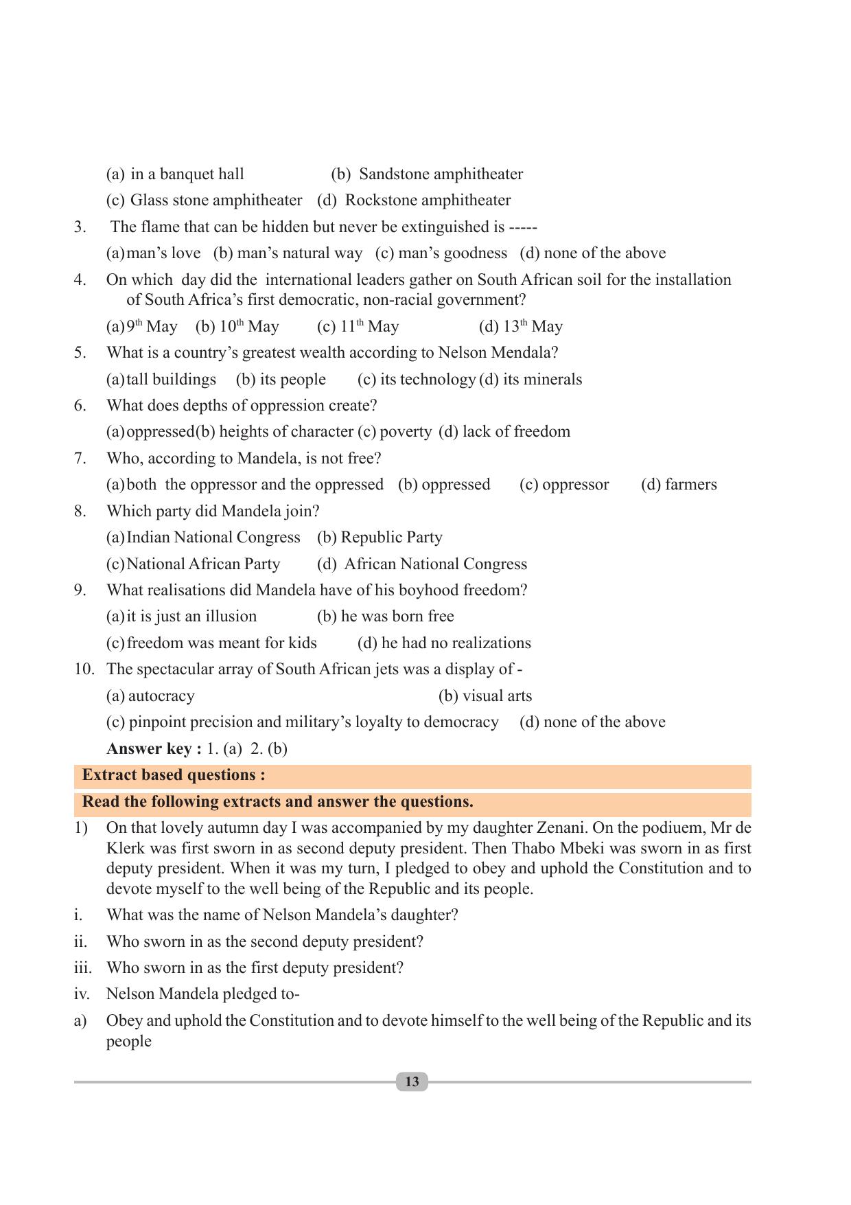 Tripura Board Class 10 English Workbooks - Page 13