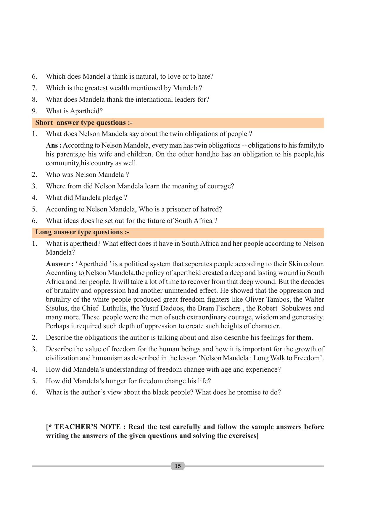 Tripura Board Class 10 English Workbooks - Page 15