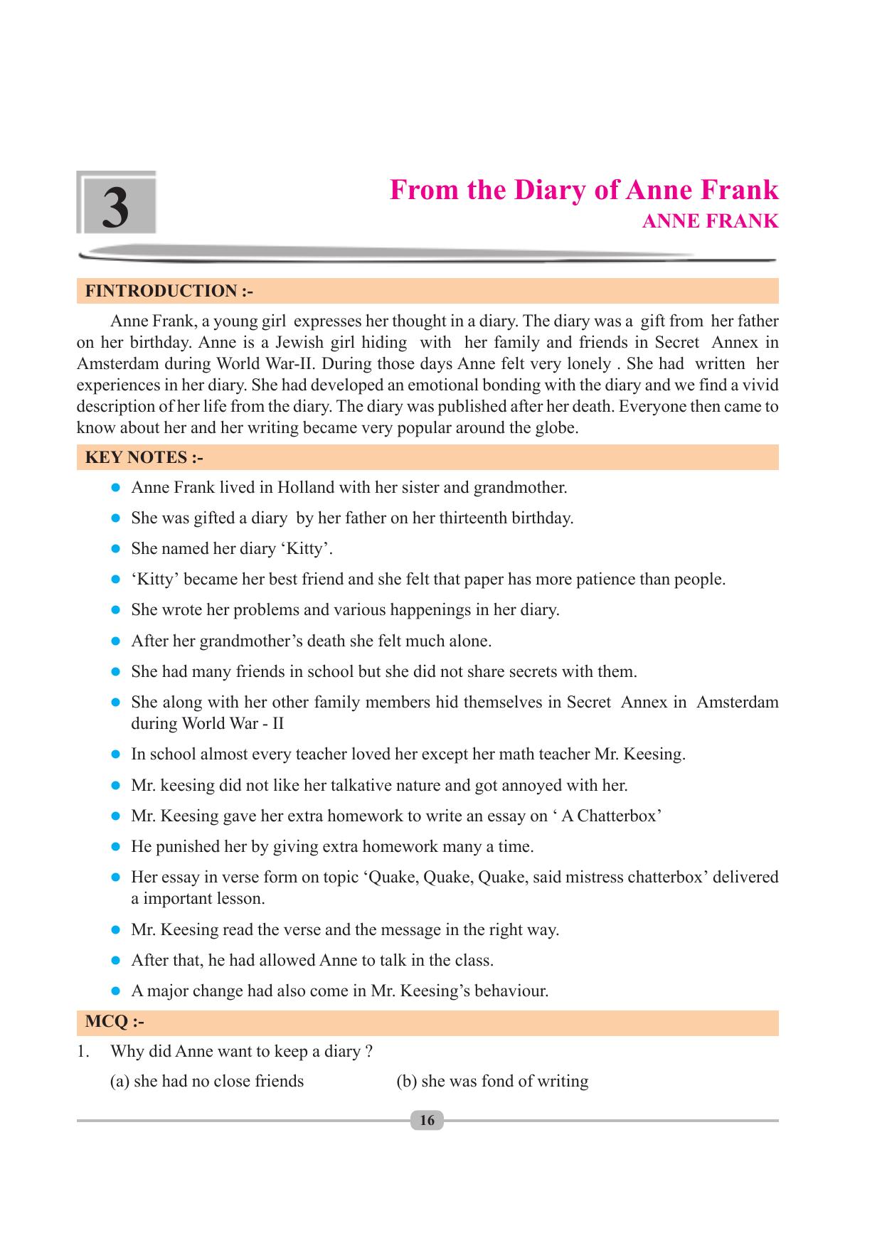 Tripura Board Class 10 English Workbooks - Page 16