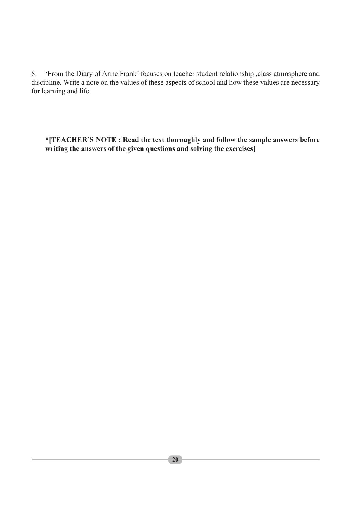 Tripura Board Class 10 English Workbooks - Page 20