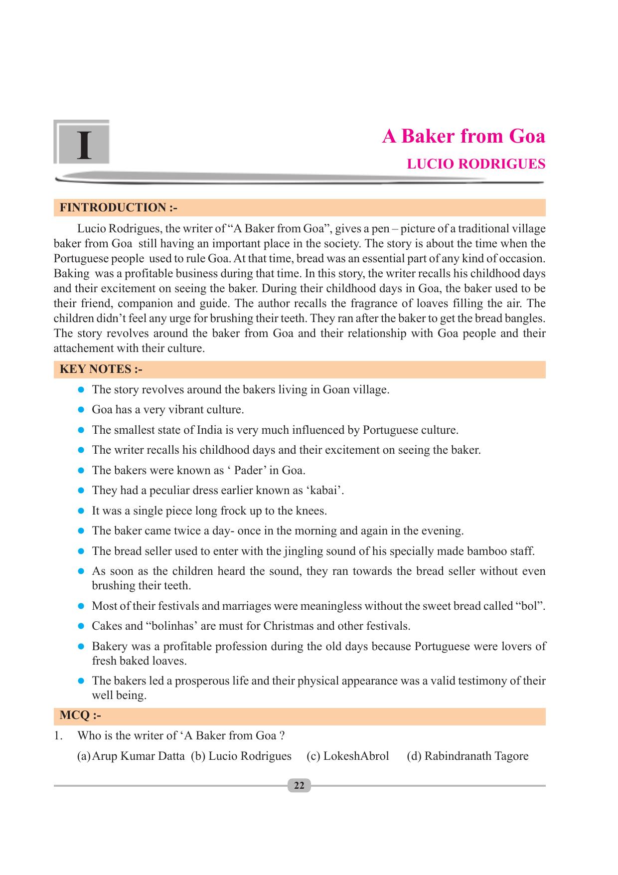 Tripura Board Class 10 English Workbooks - Page 22