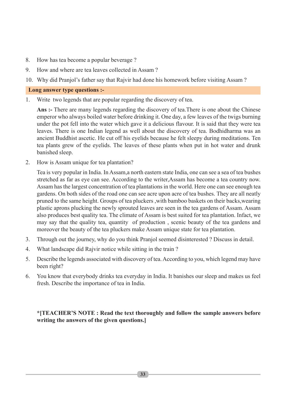 Tripura Board Class 10 English Workbooks - Page 33
