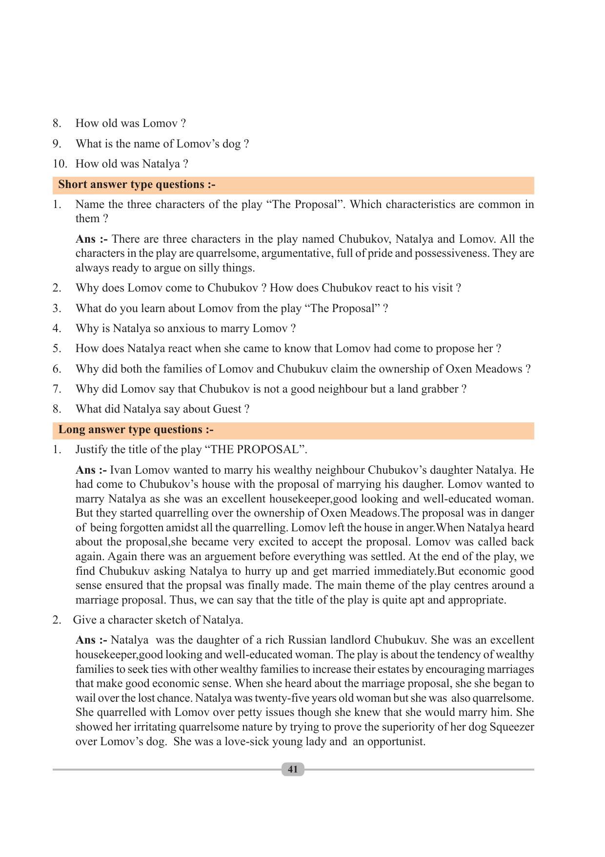 Tripura Board Class 10 English Workbooks - Page 41