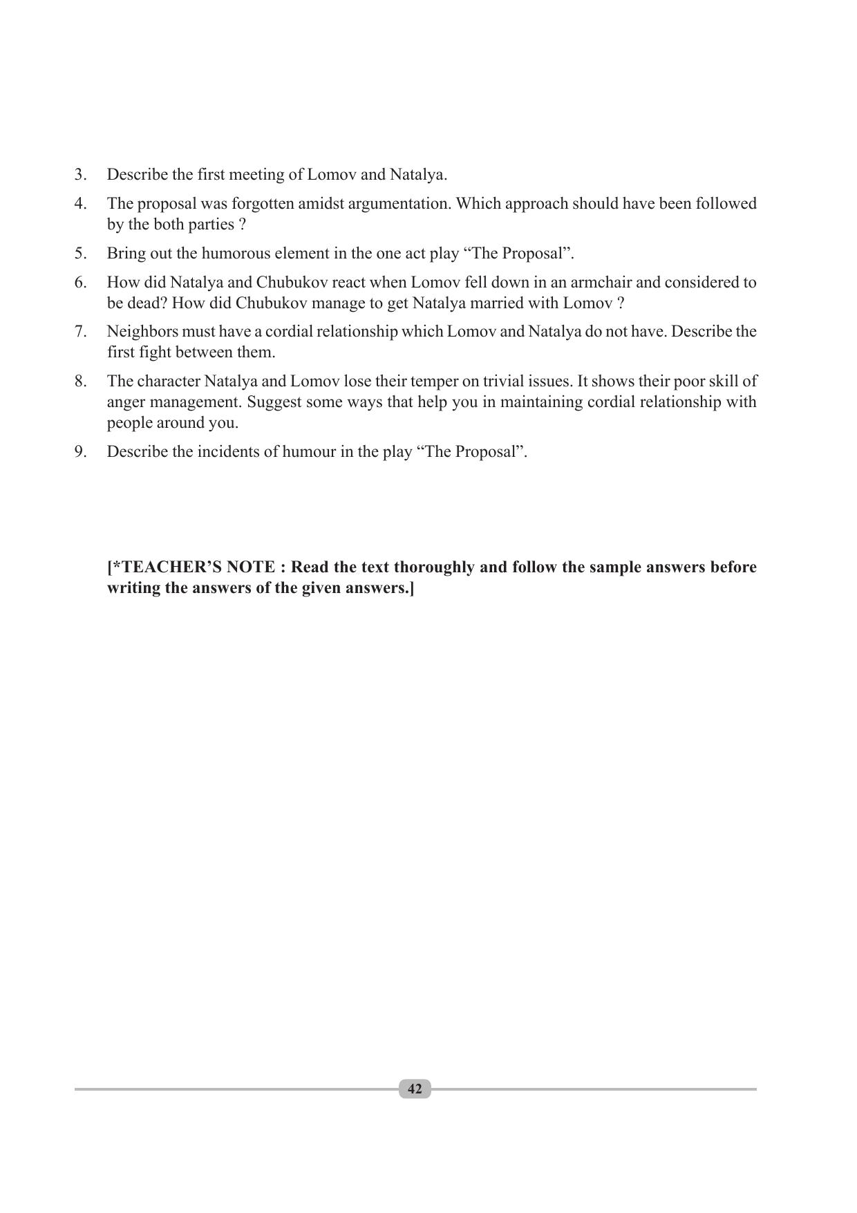 Tripura Board Class 10 English Workbooks - Page 42