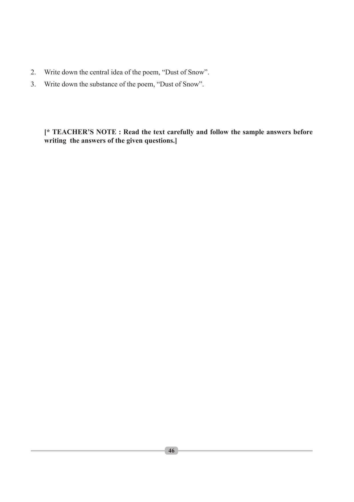 Tripura Board Class 10 English Workbooks - Page 46