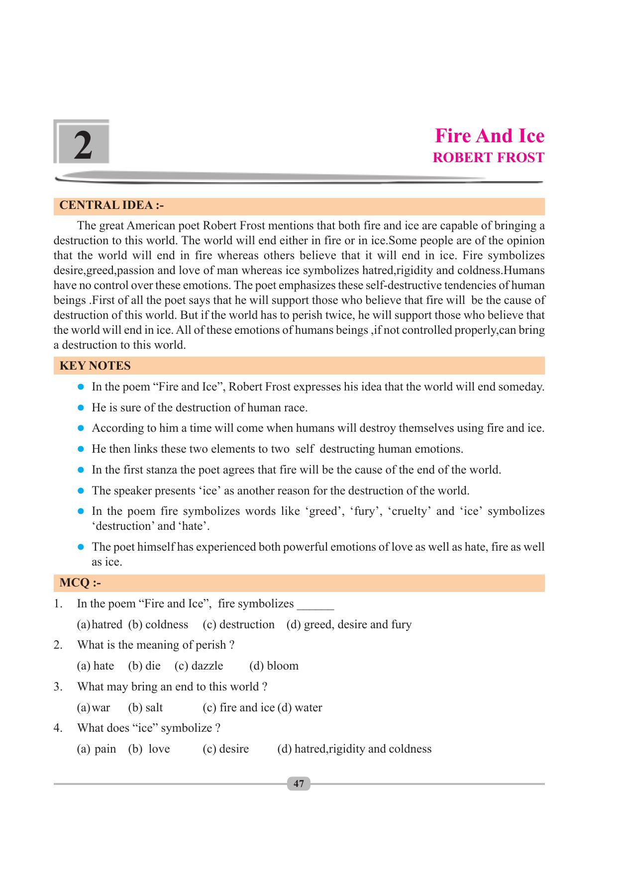 Tripura Board Class 10 English Workbooks - Page 47